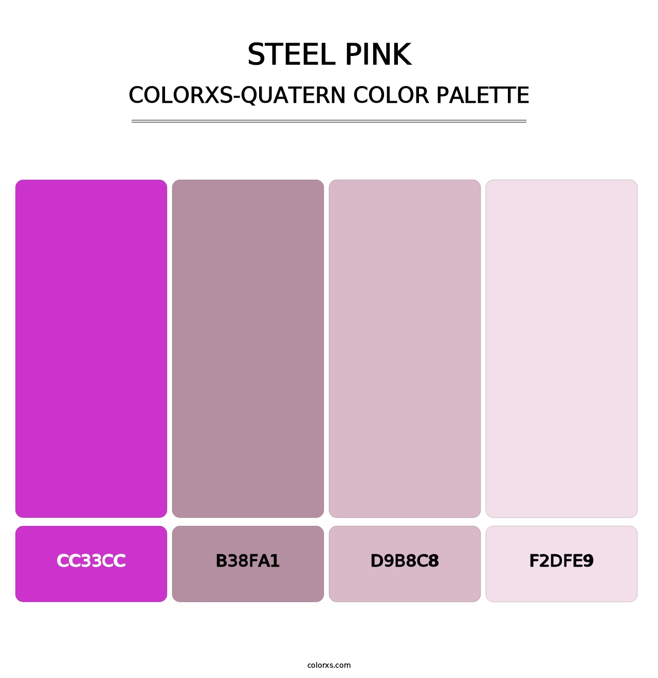 Steel Pink - Colorxs Quatern Palette