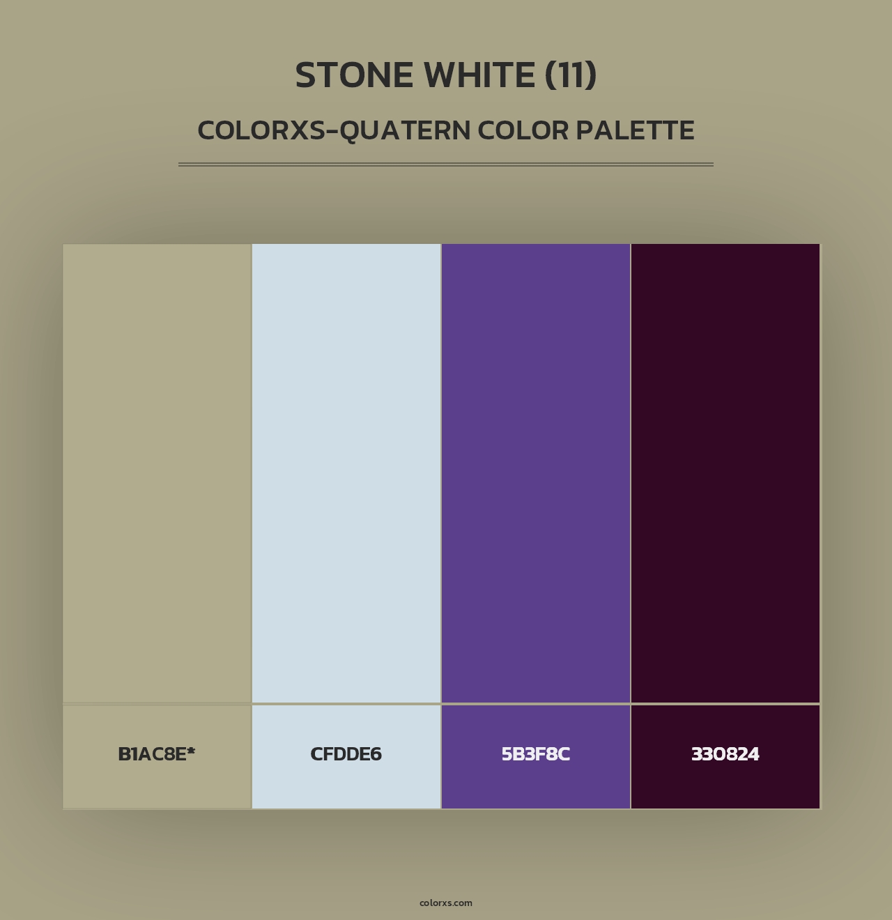 Stone White (11) - Colorxs Quad Palette