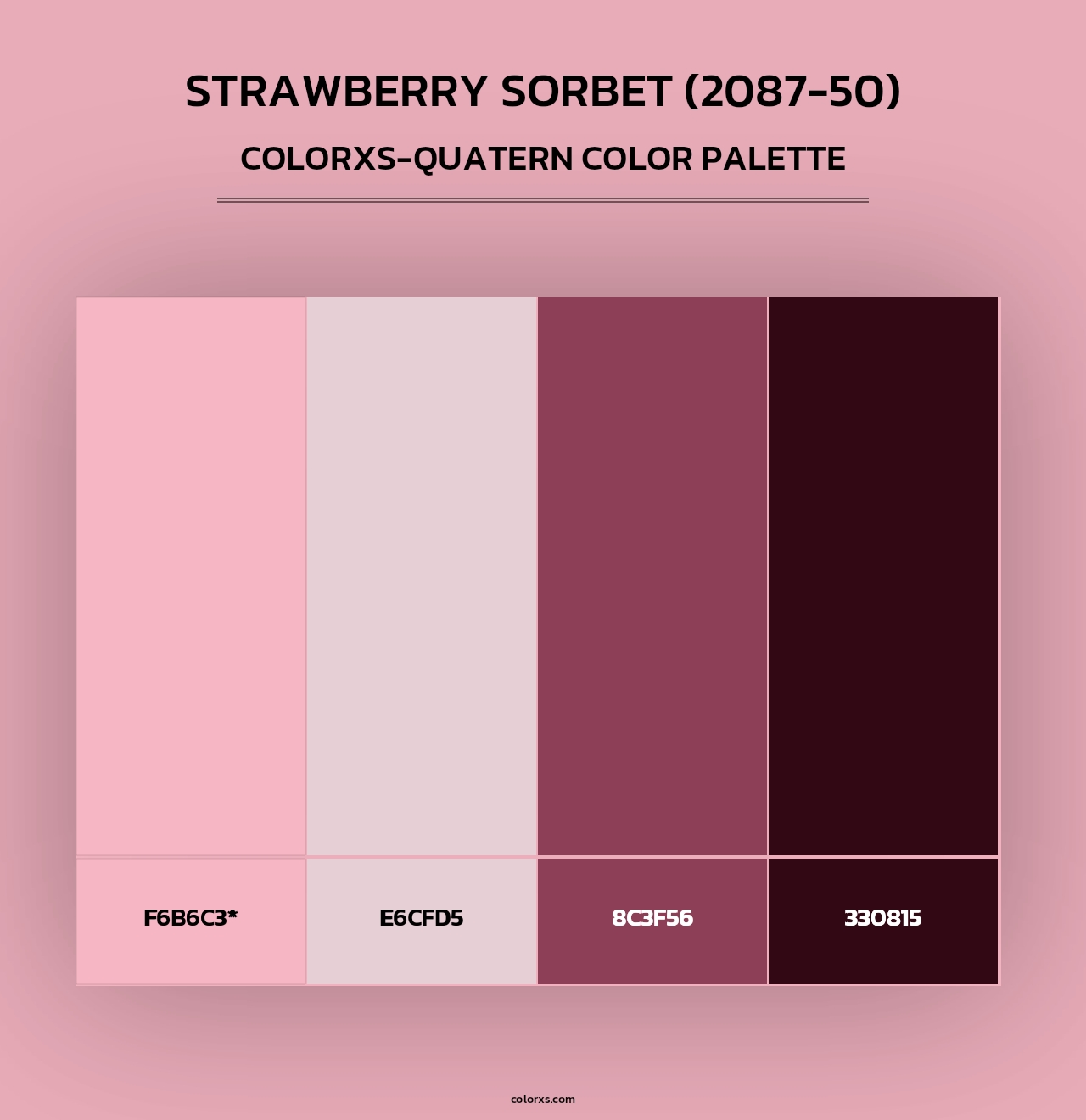 Strawberry Sorbet (2087-50) - Colorxs Quad Palette