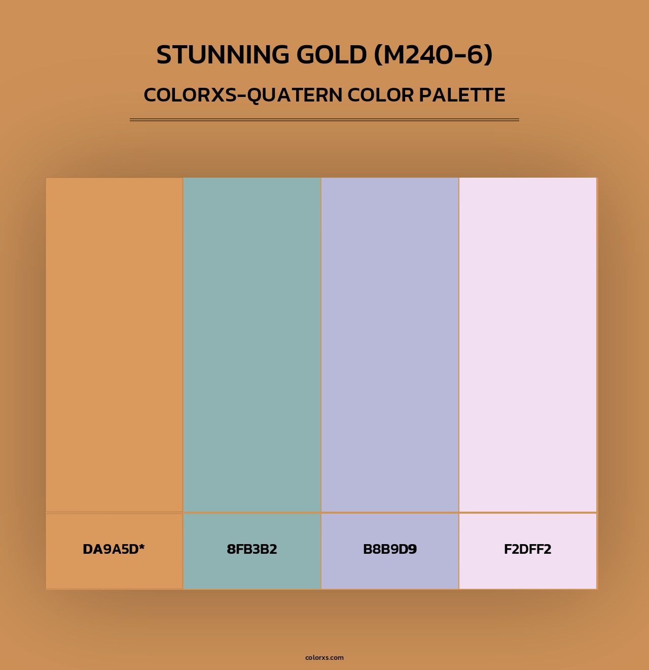 Stunning Gold (M240-6) - Colorxs Quad Palette