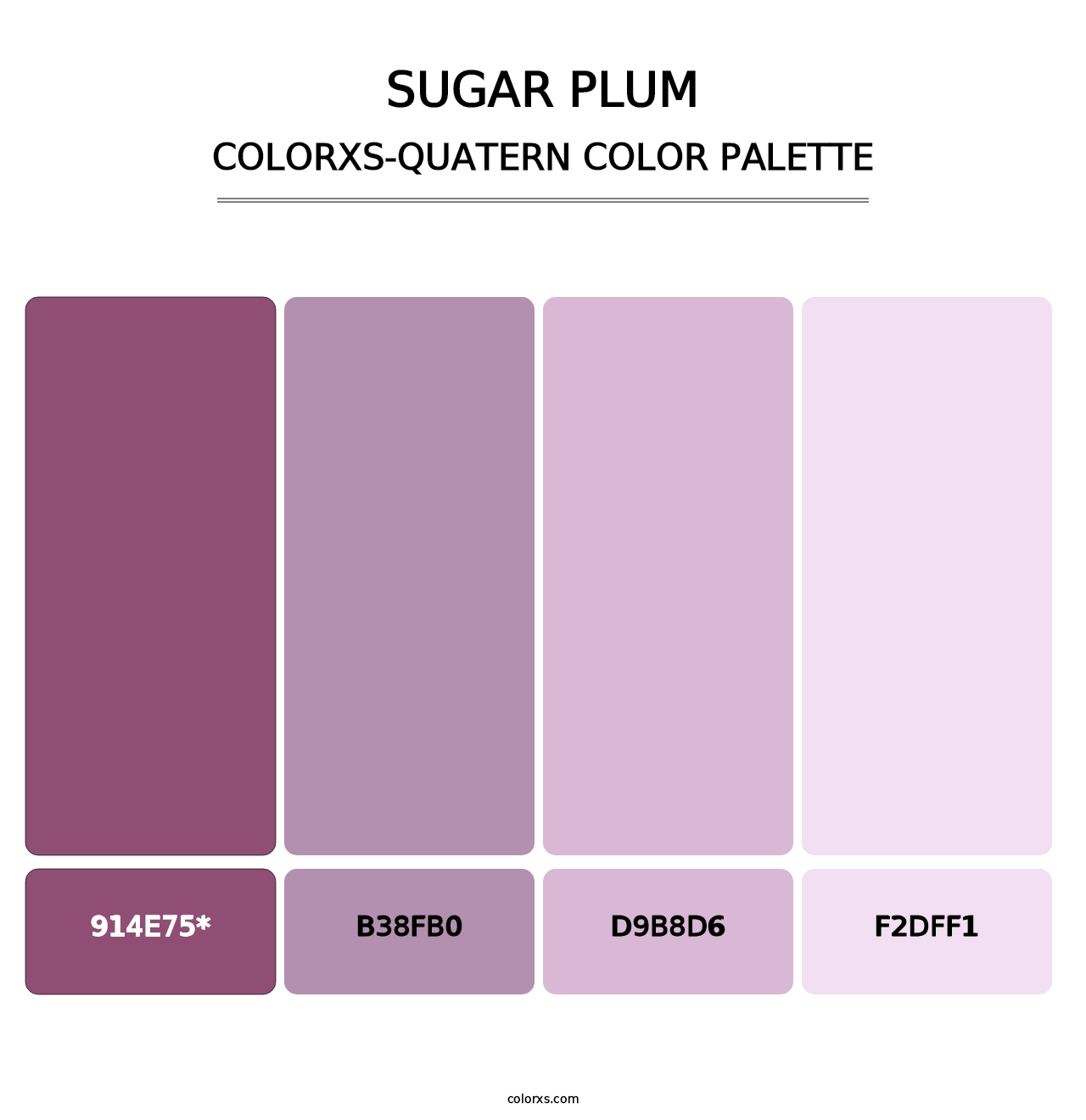 Sugar Plum - Colorxs Quatern Palette
