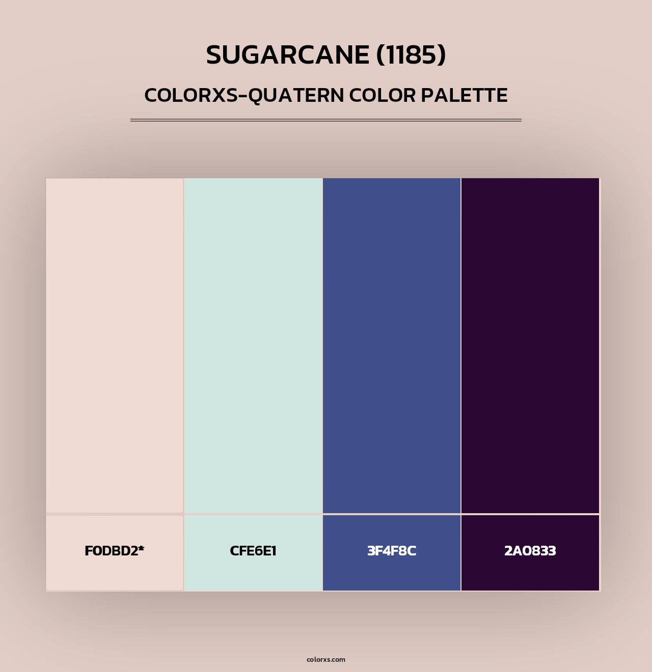 Sugarcane (1185) - Colorxs Quad Palette