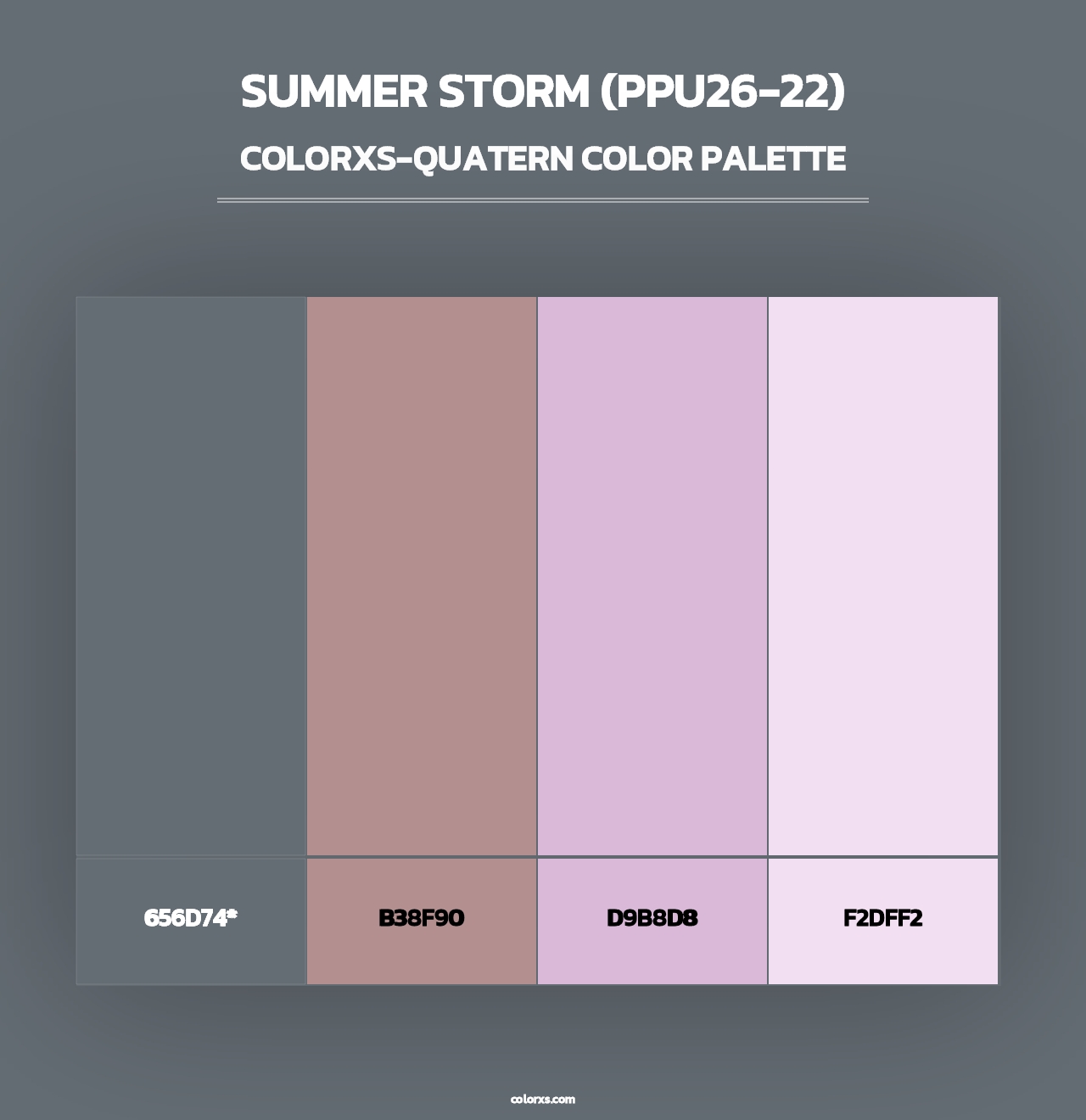 Summer Storm (PPU26-22) - Colorxs Quad Palette