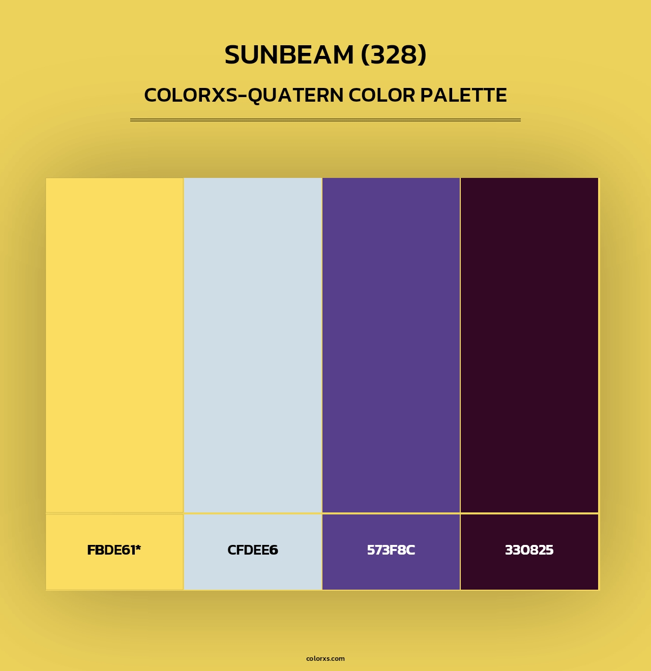 Sunbeam (328) - Colorxs Quad Palette