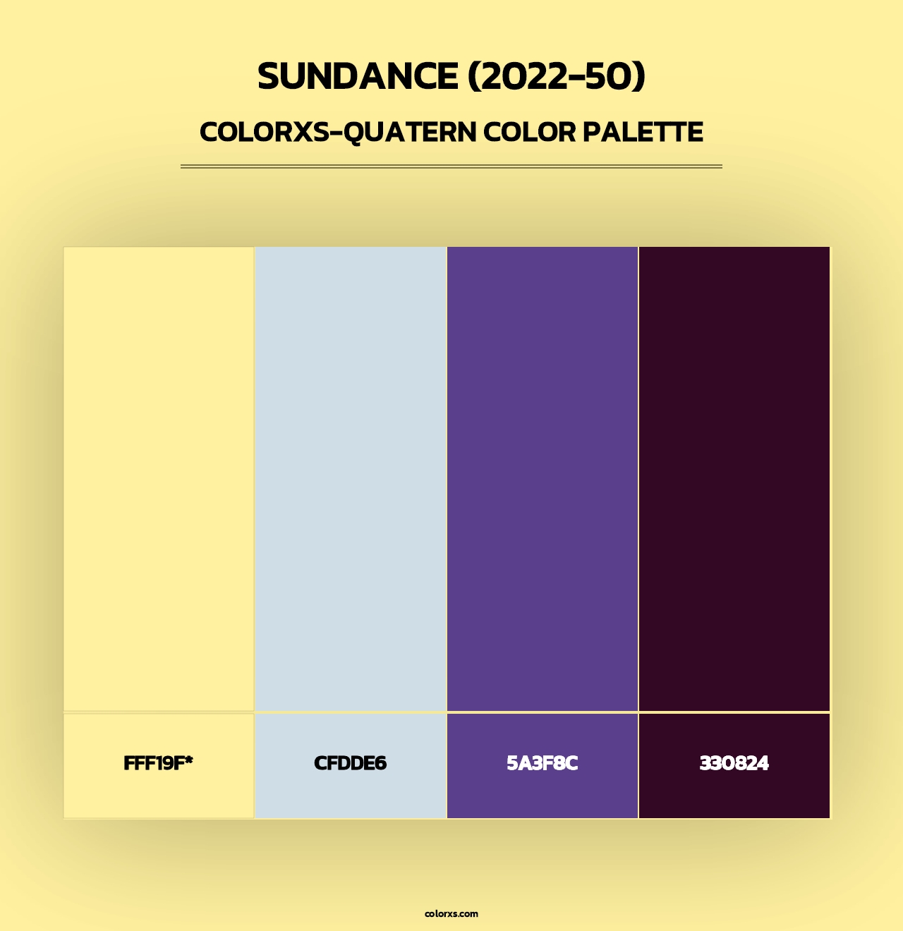 Sundance (2022-50) - Colorxs Quad Palette