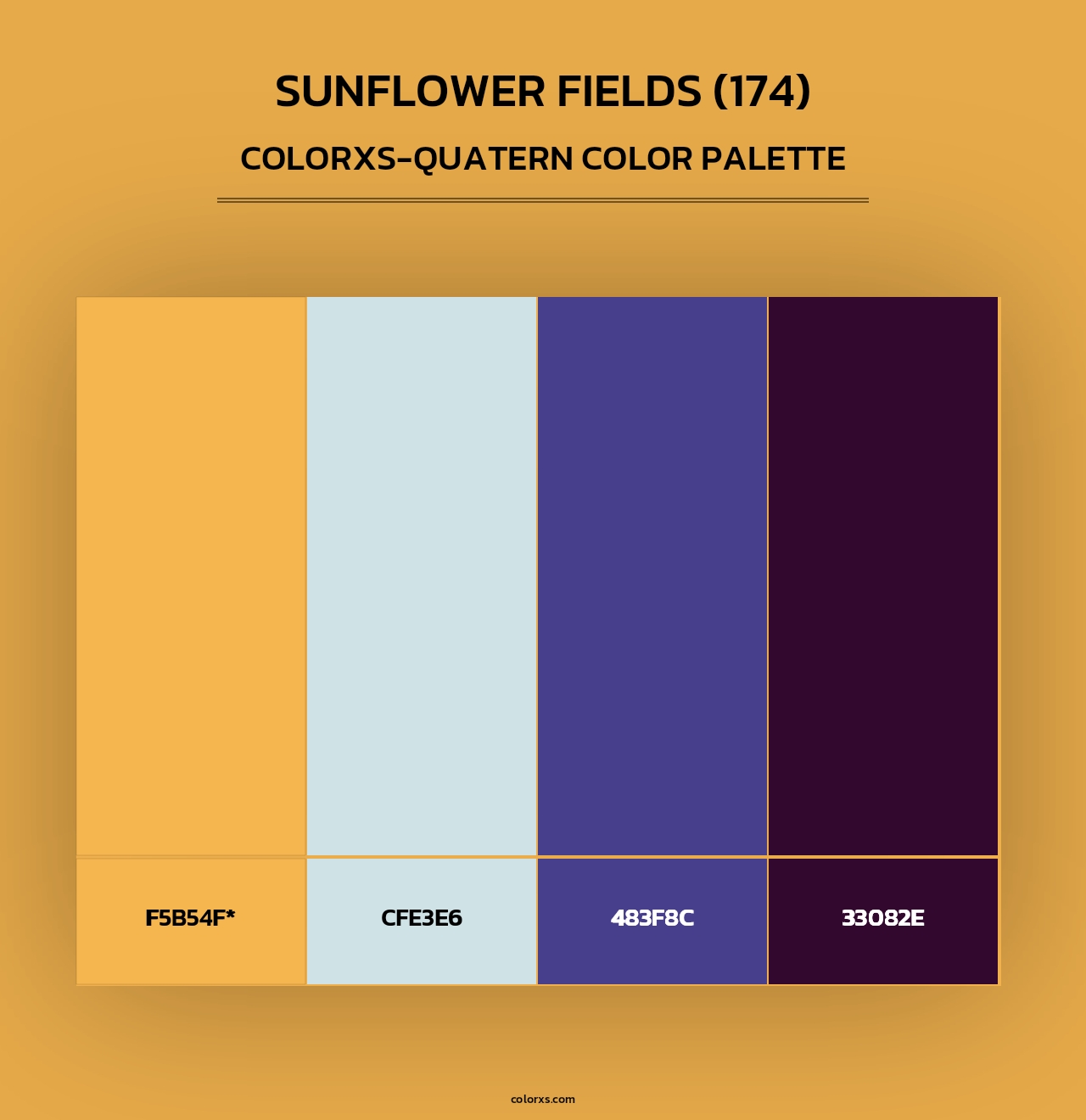 Sunflower Fields (174) - Colorxs Quad Palette
