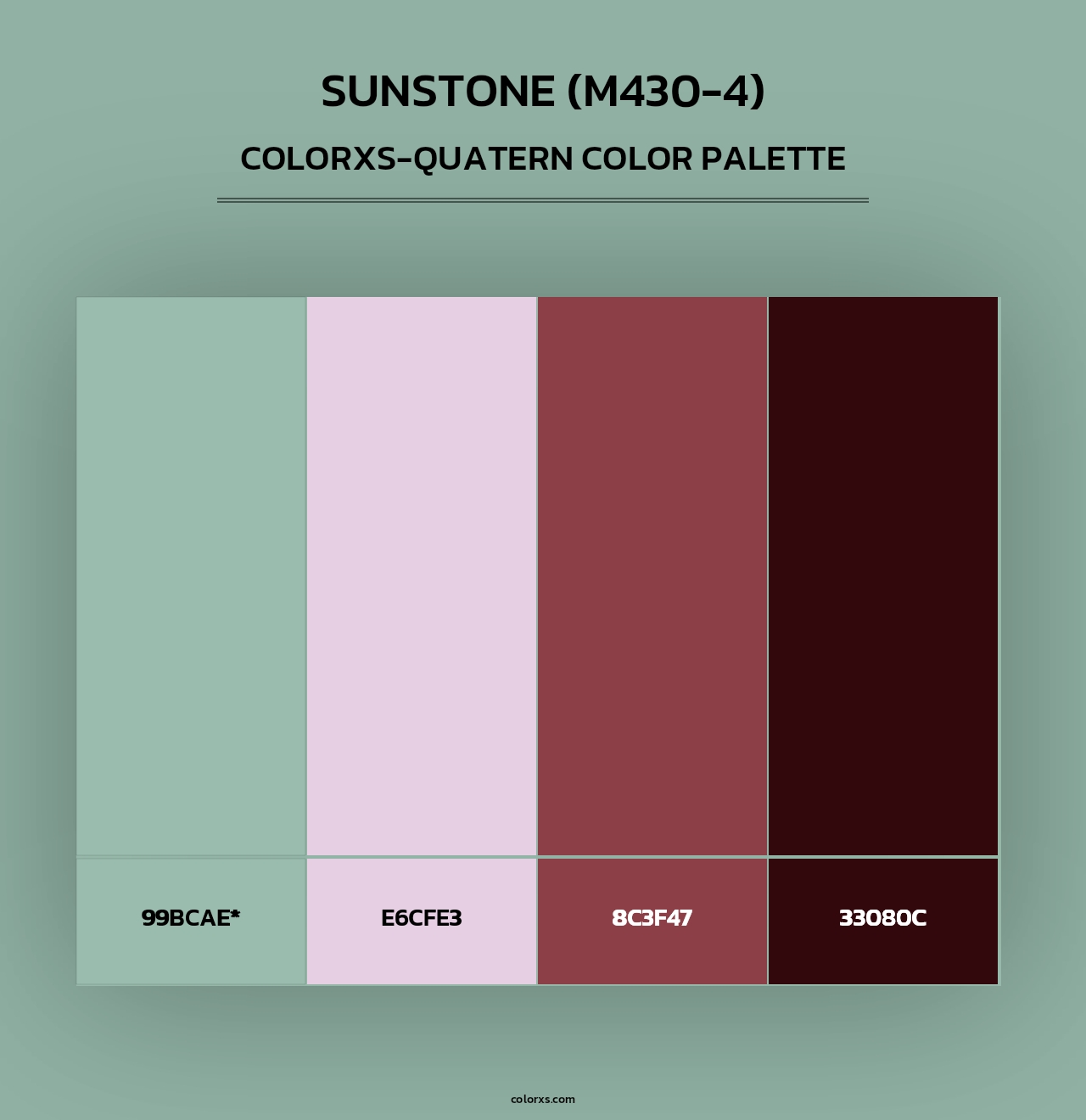 Sunstone (M430-4) - Colorxs Quad Palette