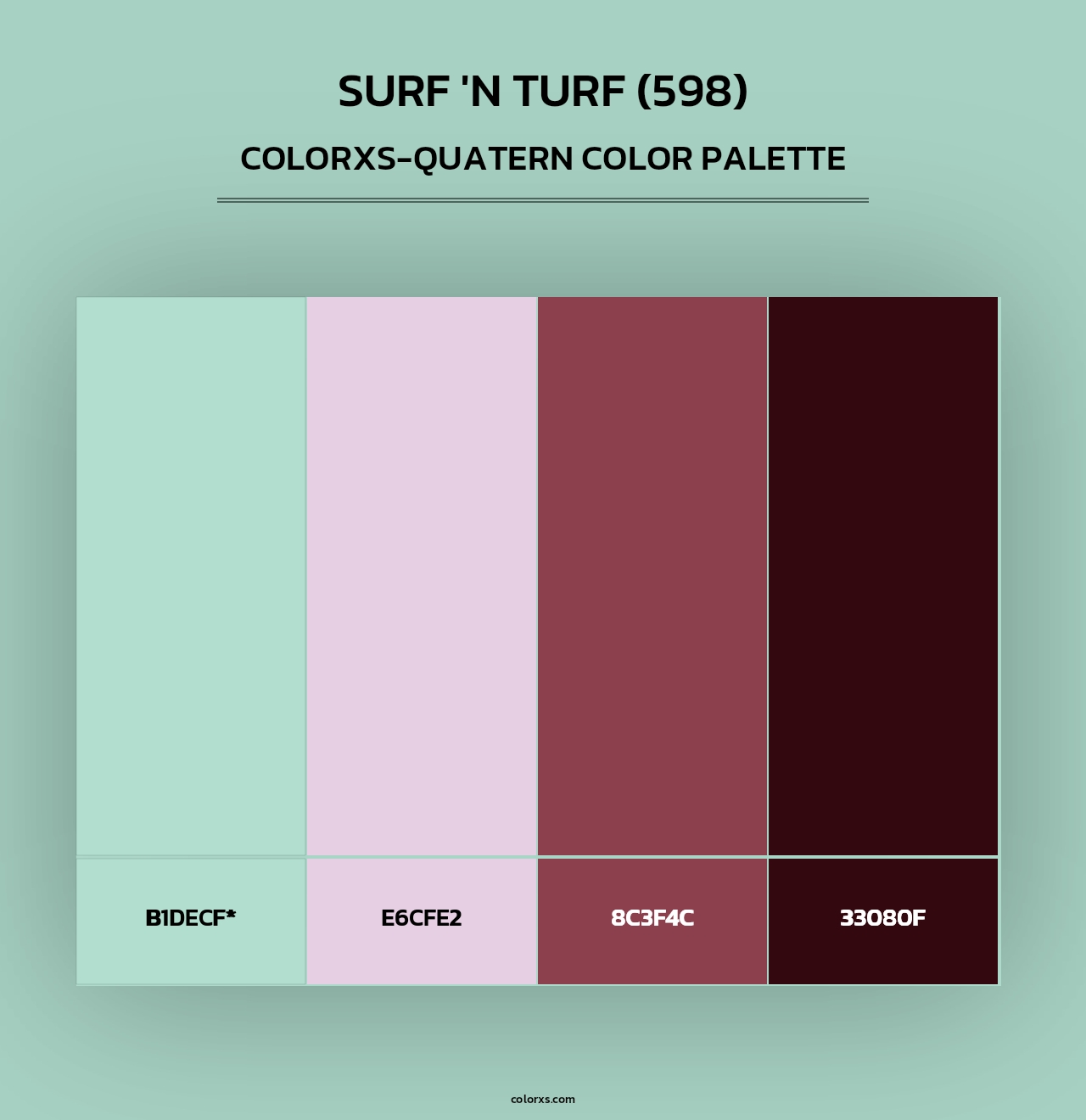 Surf 'n Turf (598) - Colorxs Quad Palette