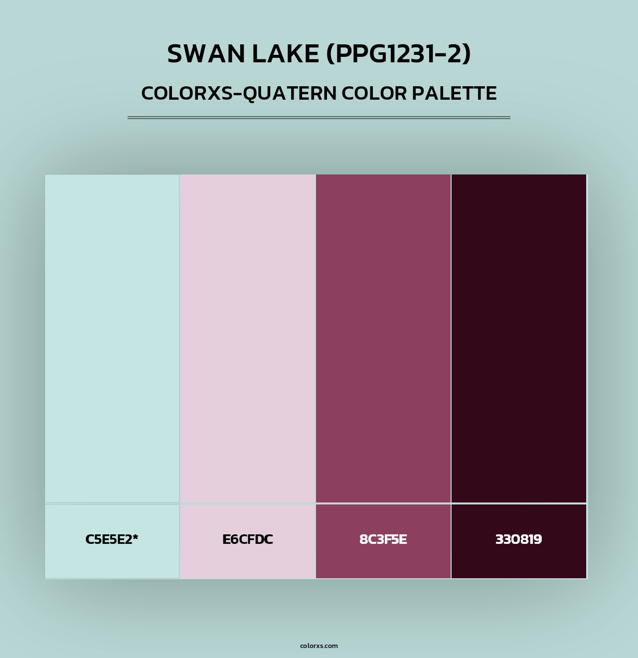 Swan Lake (PPG1231-2) - Colorxs Quad Palette
