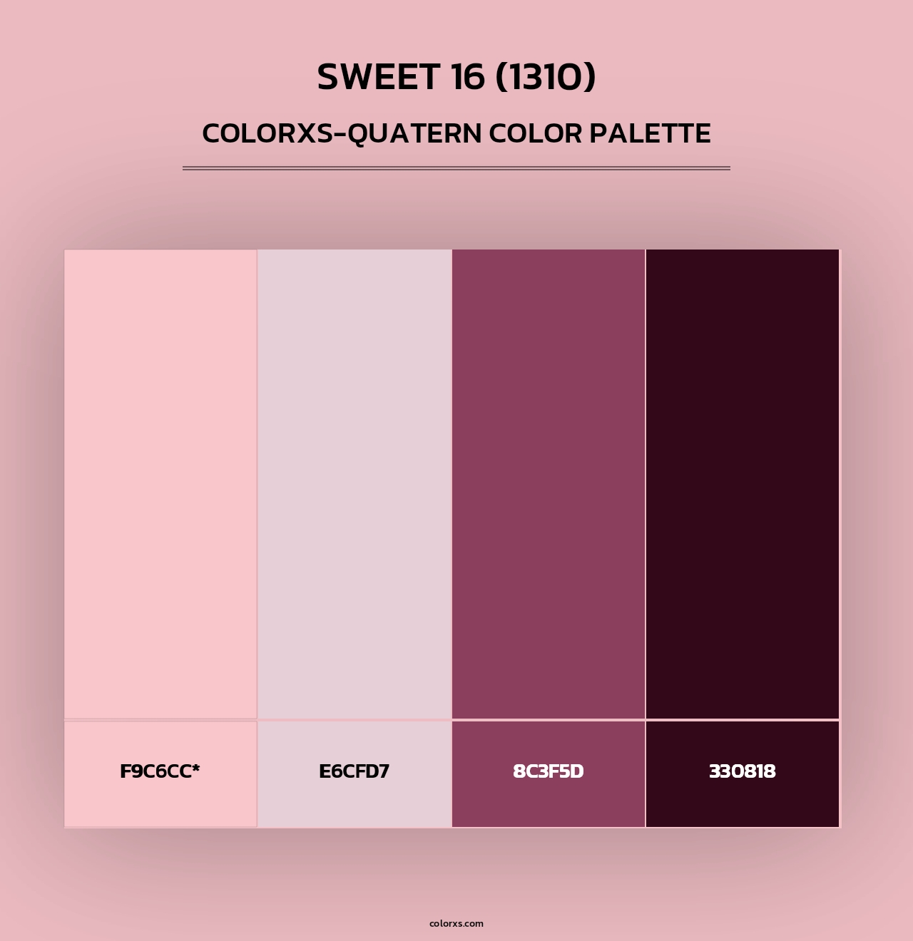 Sweet 16 (1310) - Colorxs Quad Palette