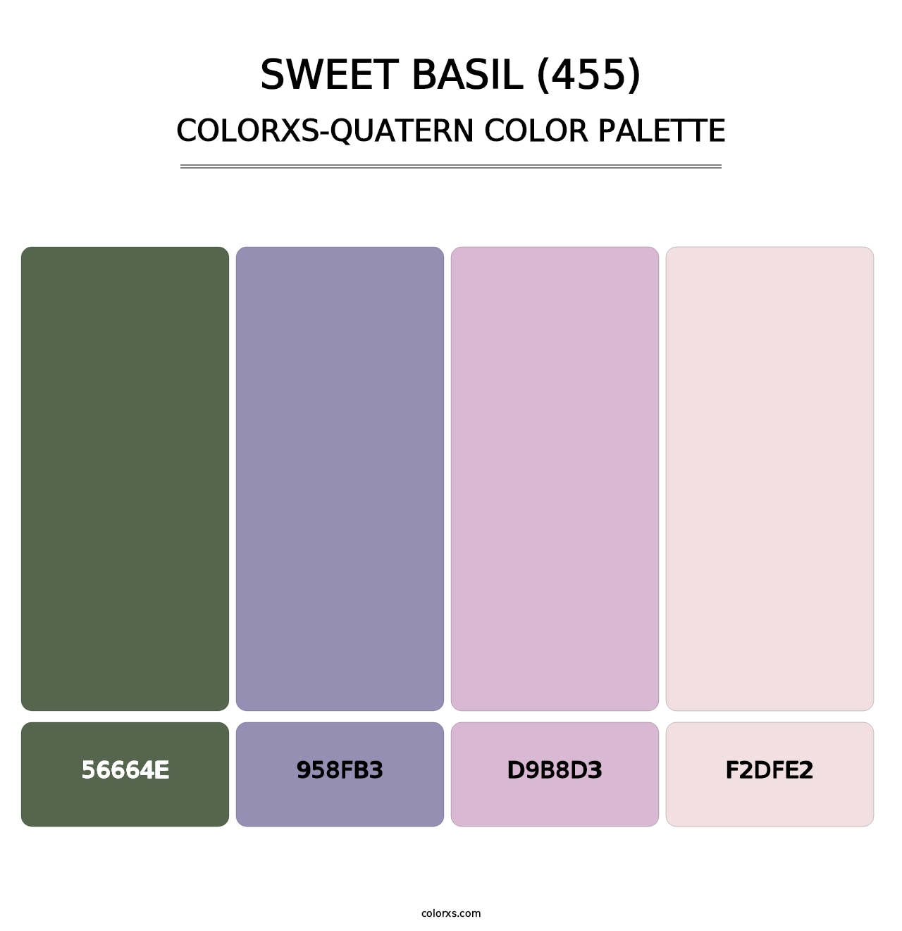 Sweet Basil (455) - Colorxs Quatern Palette