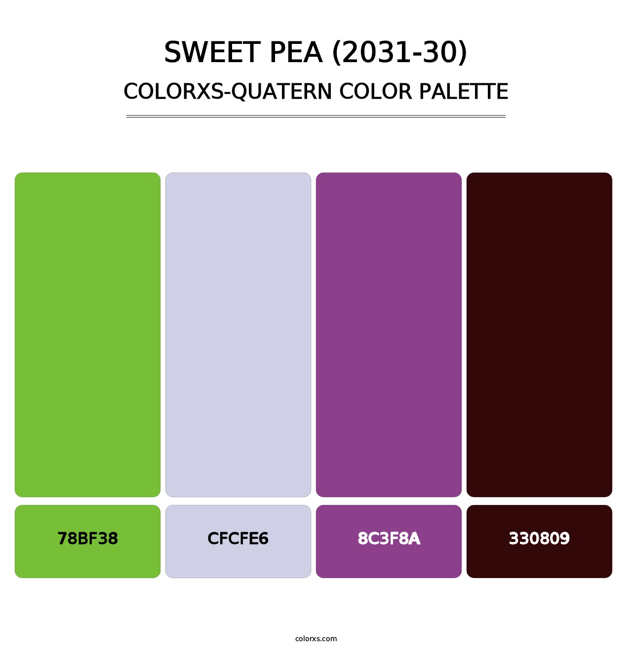 Sweet Pea (2031-30) - Colorxs Quatern Palette