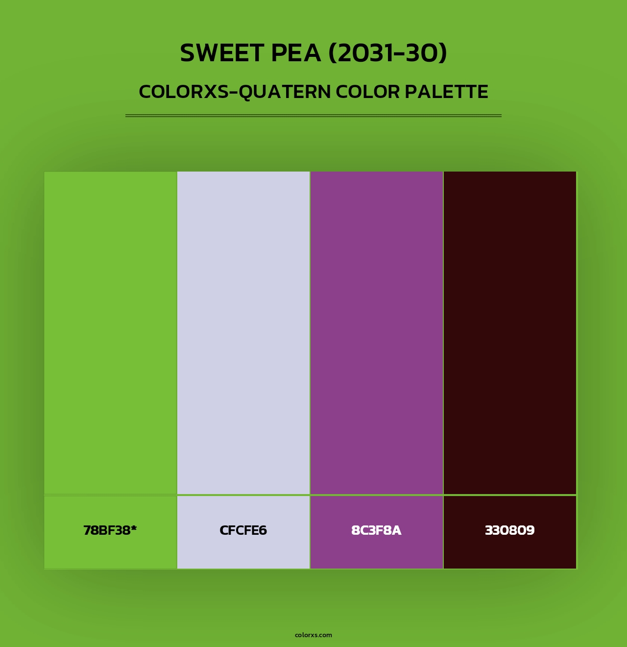 Sweet Pea (2031-30) - Colorxs Quad Palette