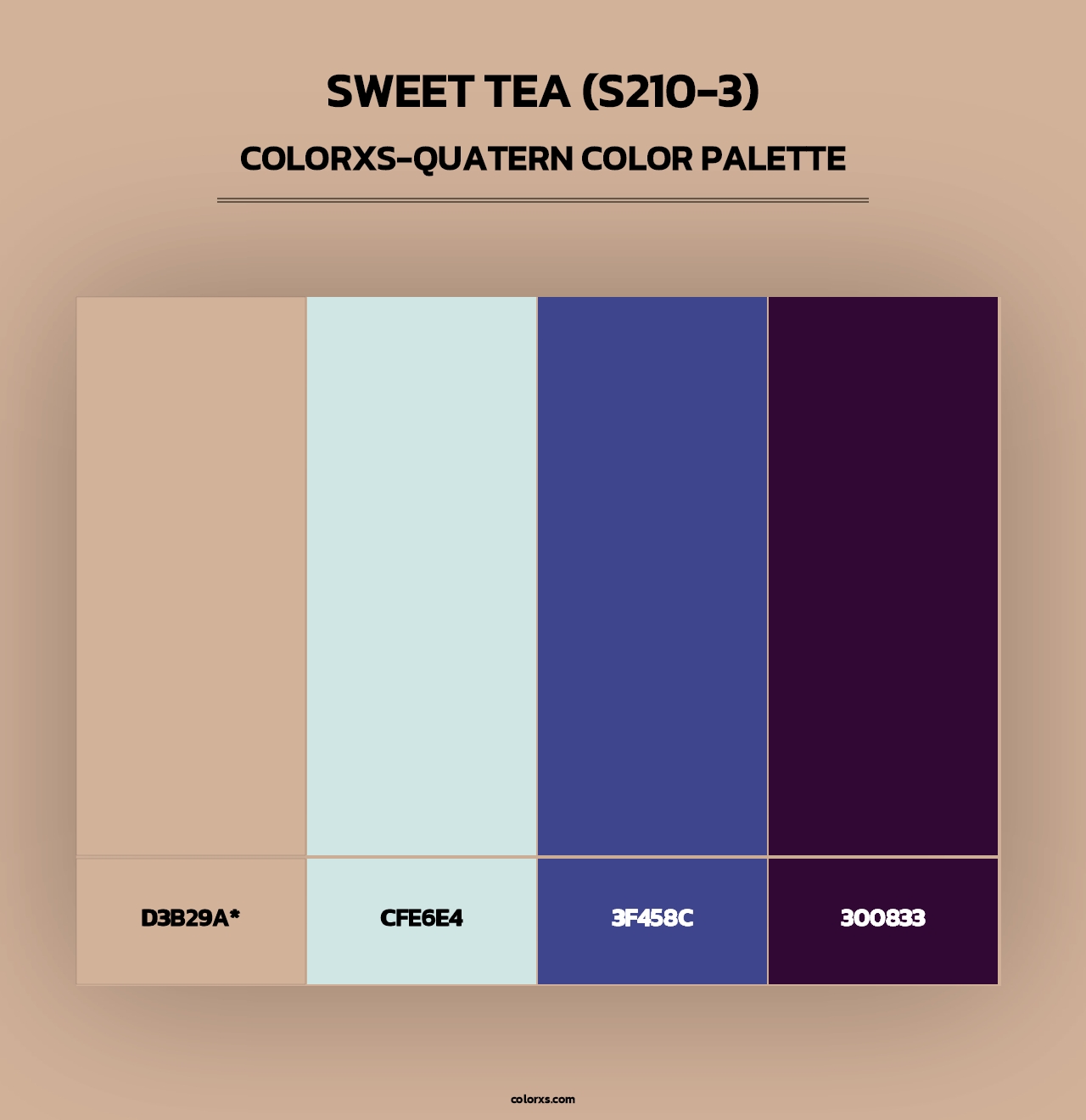 Sweet Tea (S210-3) - Colorxs Quad Palette