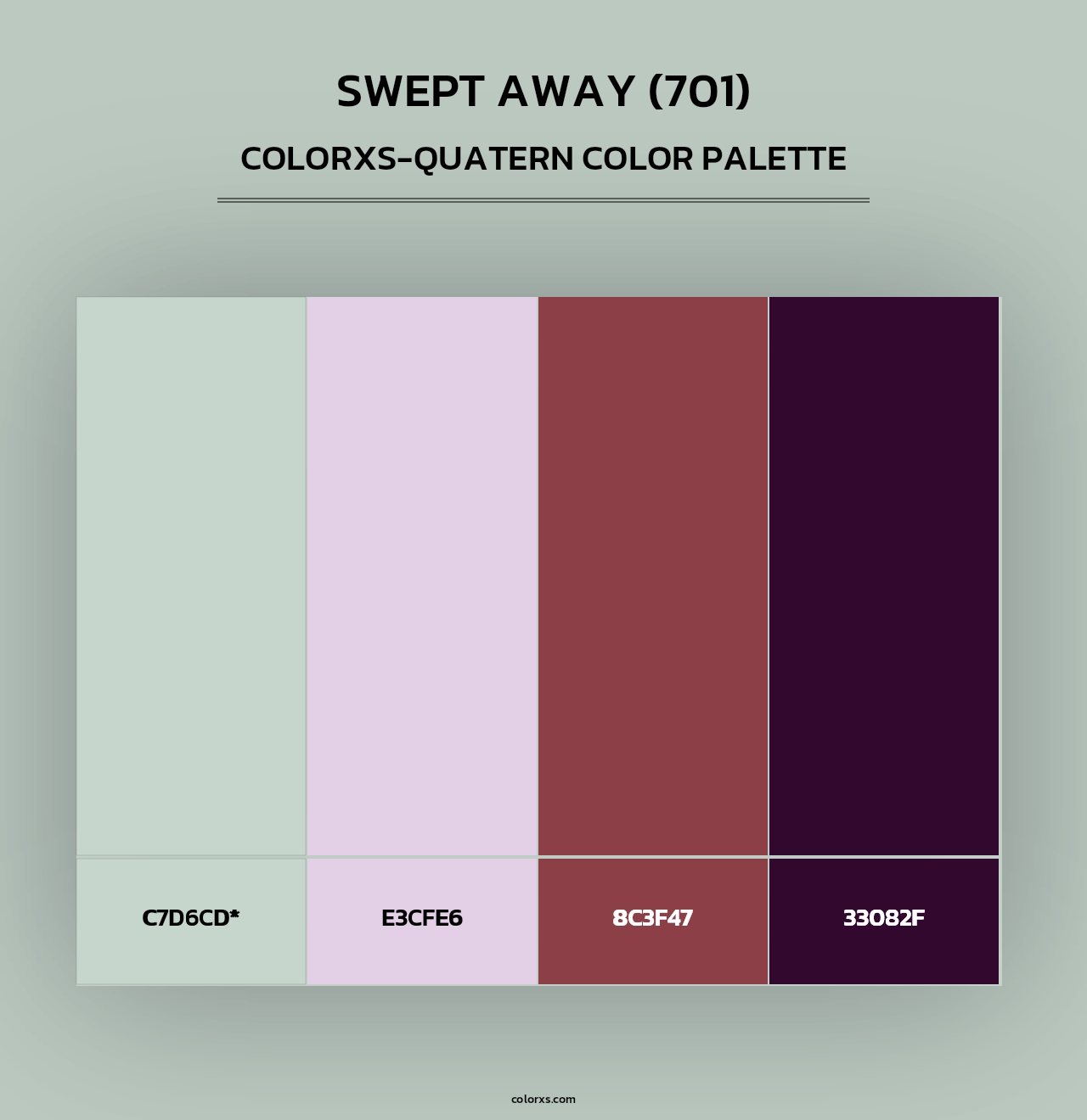 Swept Away (701) - Colorxs Quad Palette