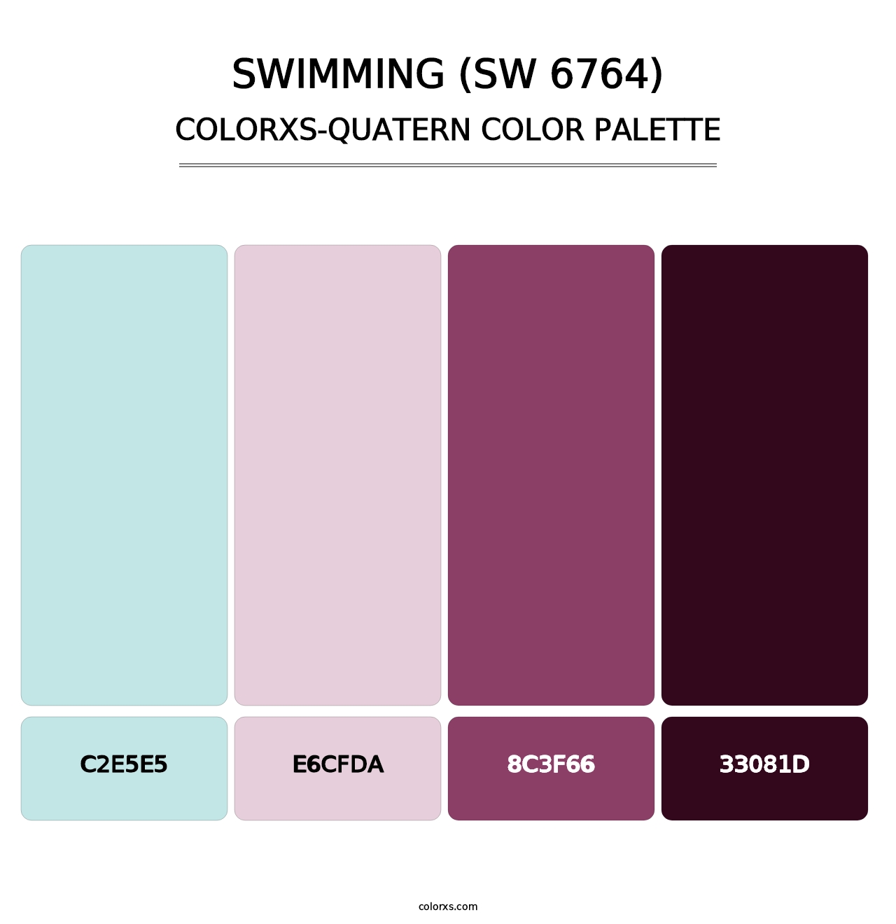 Swimming (SW 6764) - Colorxs Quatern Palette