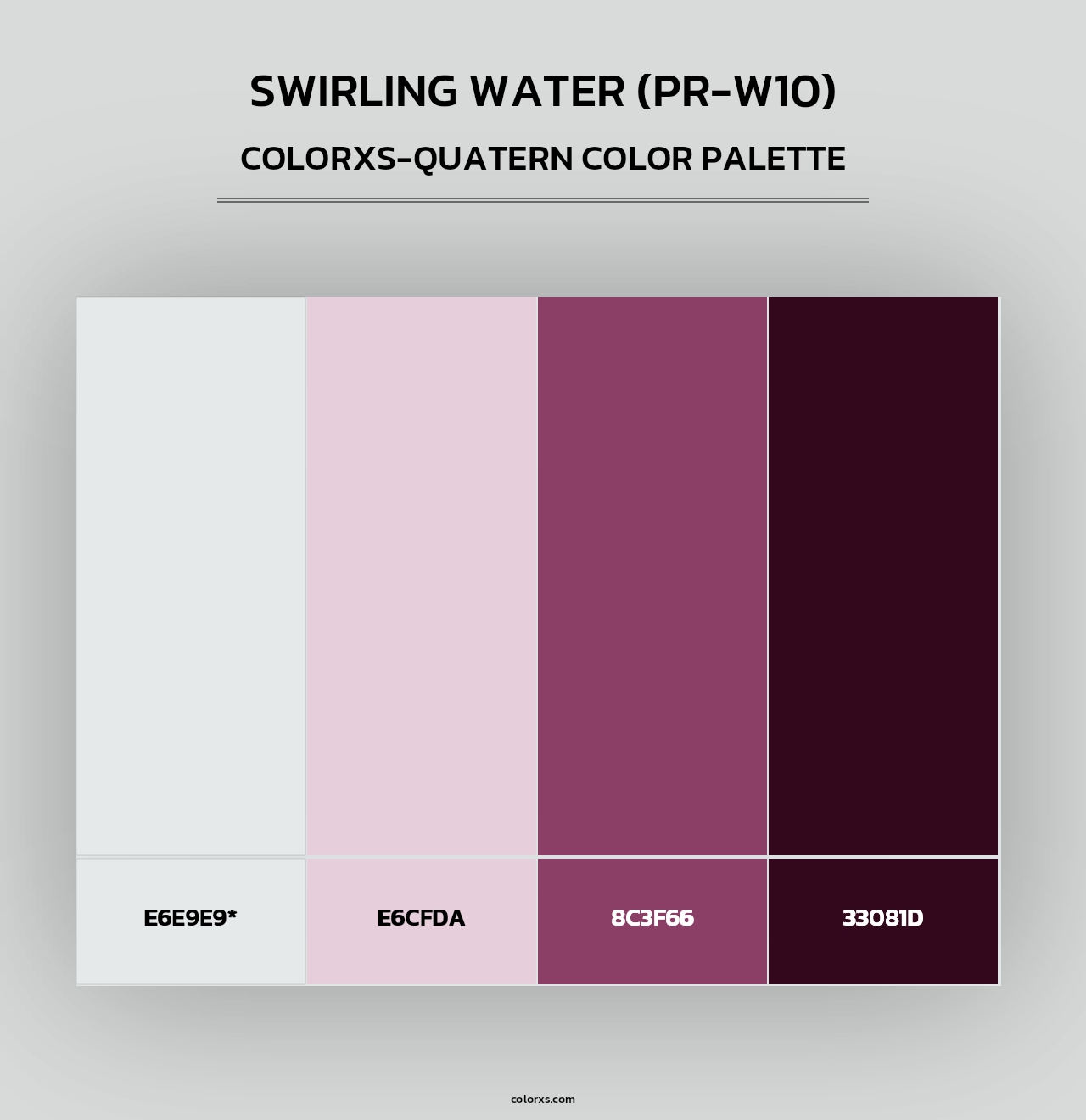 Swirling Water (PR-W10) - Colorxs Quad Palette