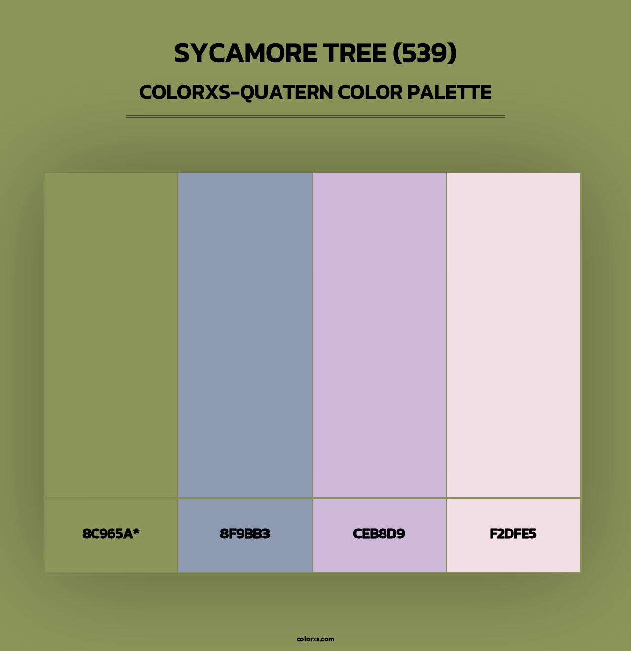 Sycamore Tree (539) - Colorxs Quad Palette