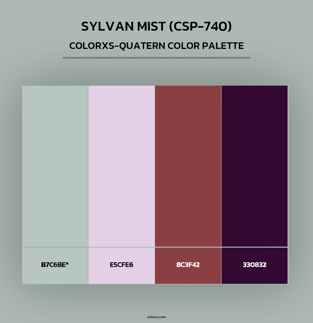 Sylvan Mist (CSP-740) - Colorxs Quad Palette