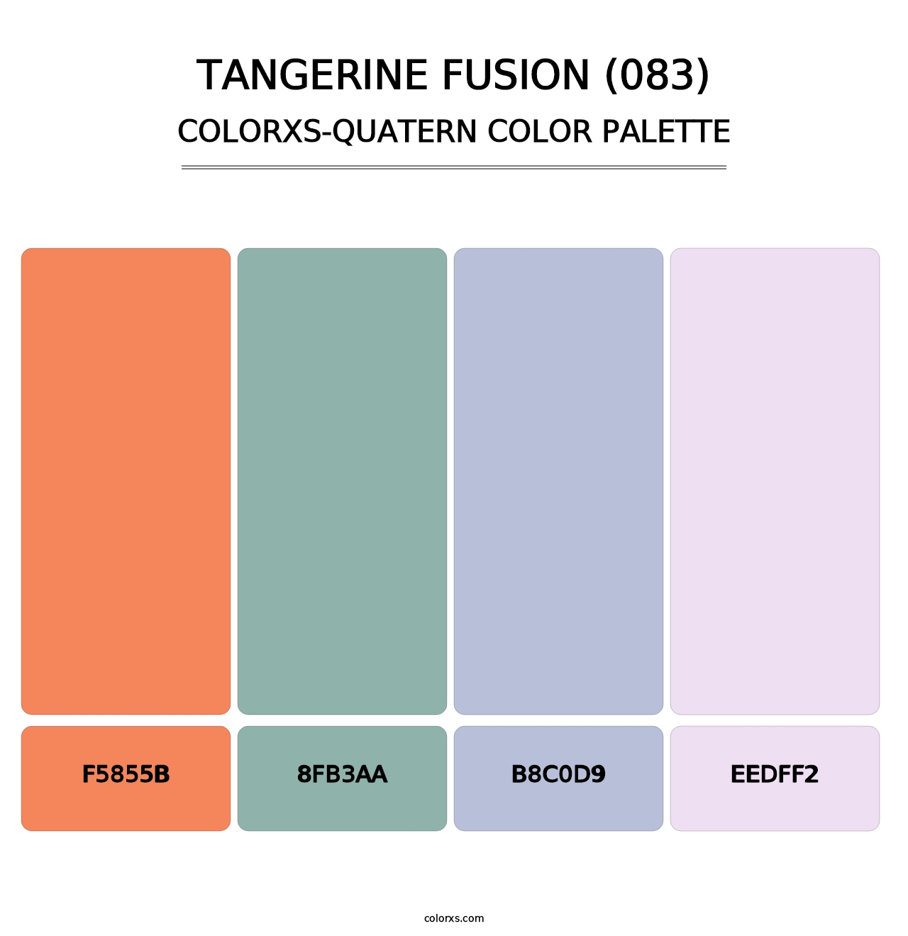 Tangerine Fusion (083) - Colorxs Quatern Palette