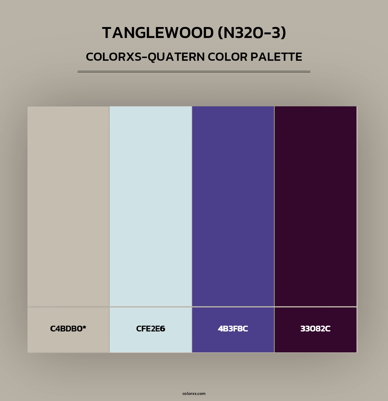 Tanglewood (N320-3) - Colorxs Quad Palette