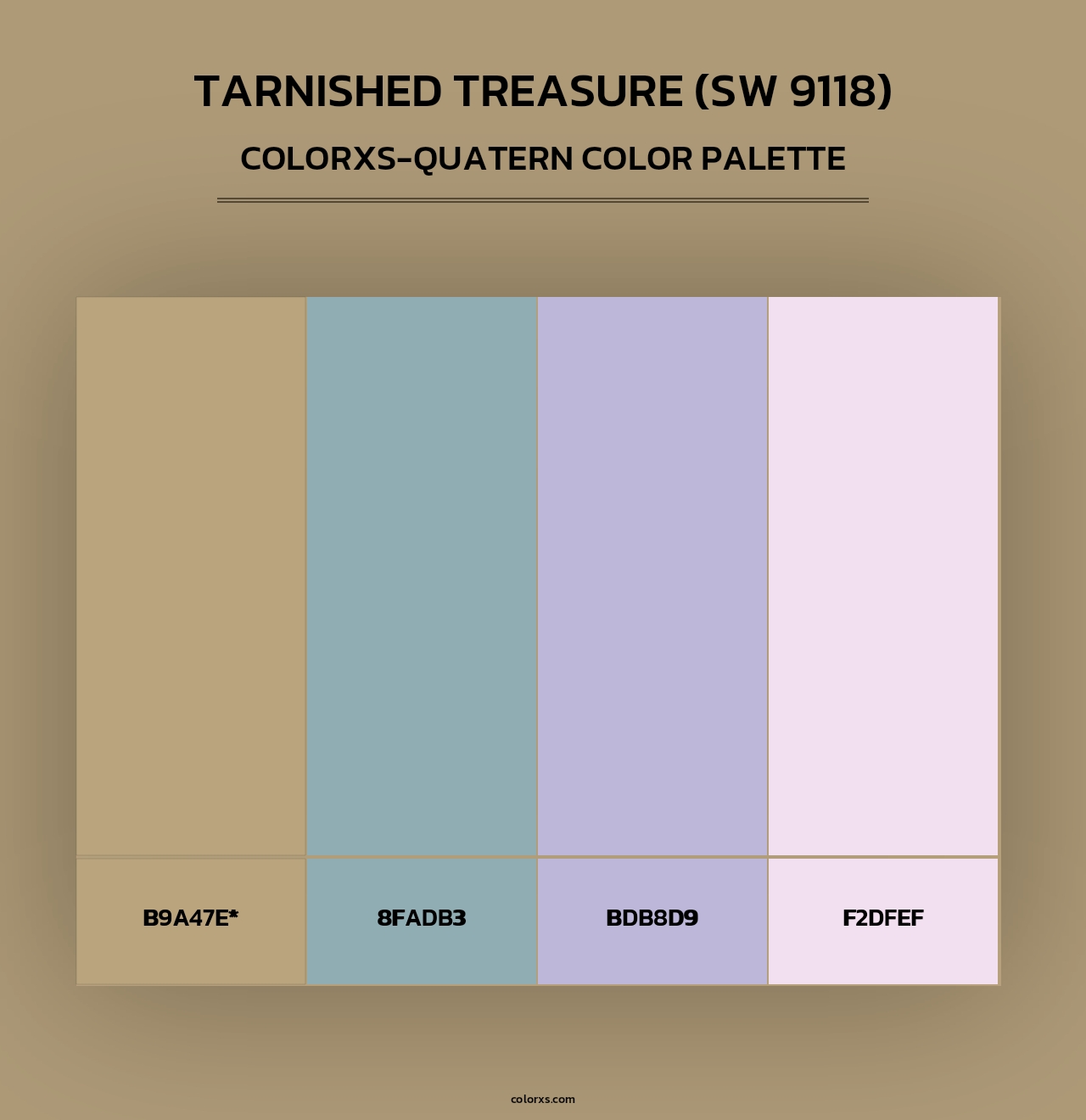 Tarnished Treasure (SW 9118) - Colorxs Quad Palette