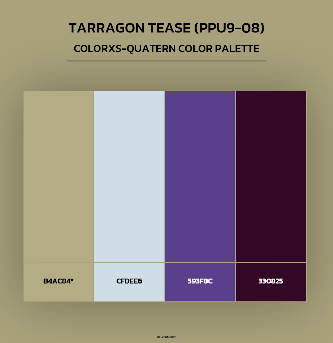 Tarragon Tease (PPU9-08) - Colorxs Quad Palette