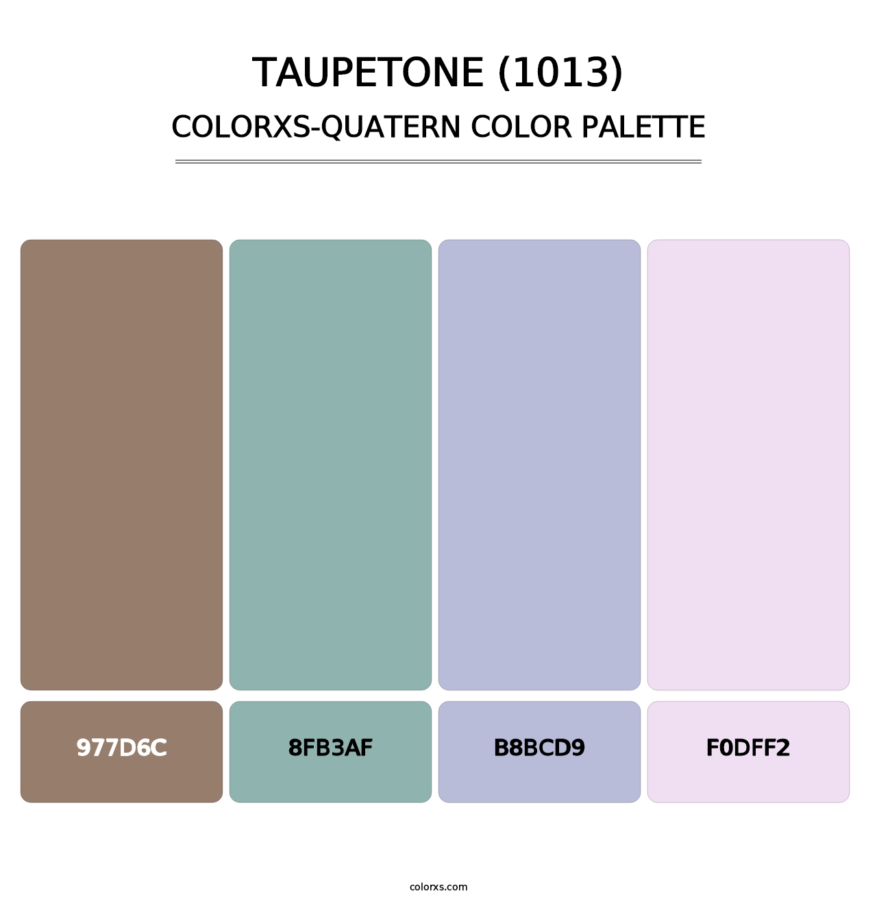 Taupetone (1013) - Colorxs Quatern Palette