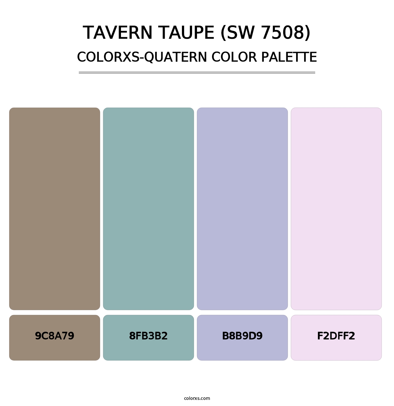 Tavern Taupe (SW 7508) - Colorxs Quatern Palette