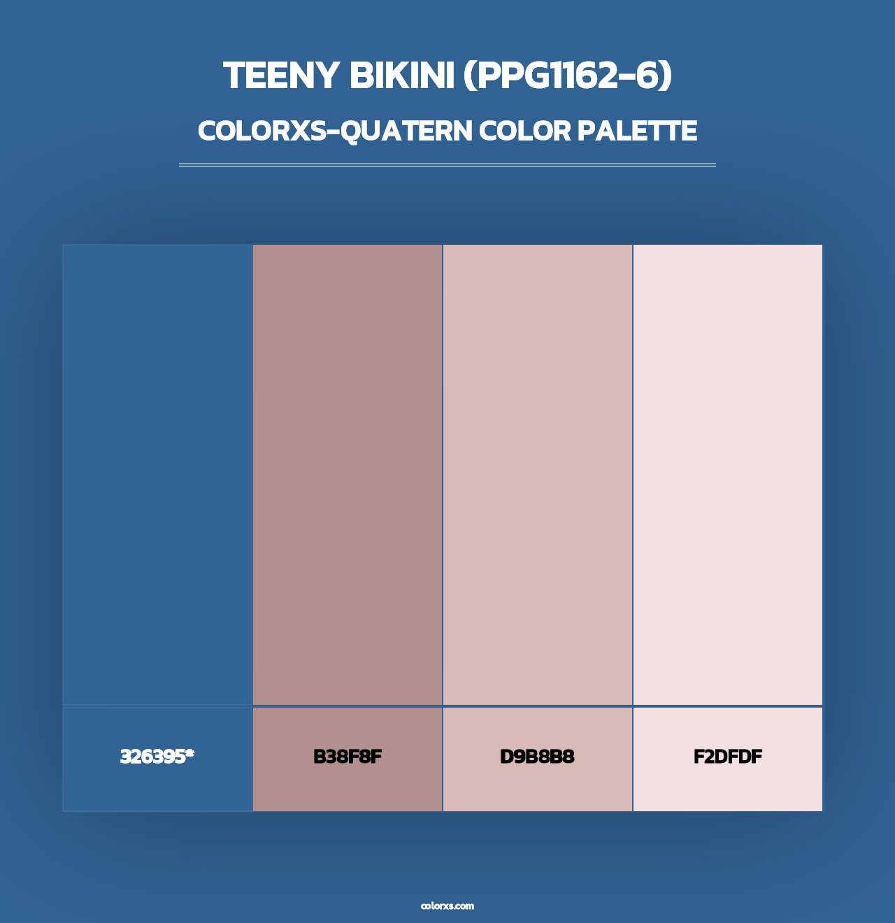 Teeny Bikini (PPG1162-6) - Colorxs Quad Palette
