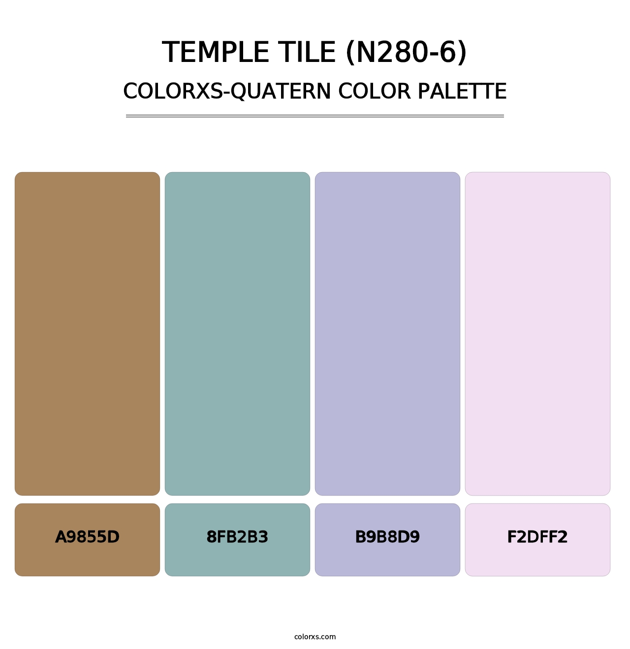 Temple Tile (N280-6) - Colorxs Quatern Palette