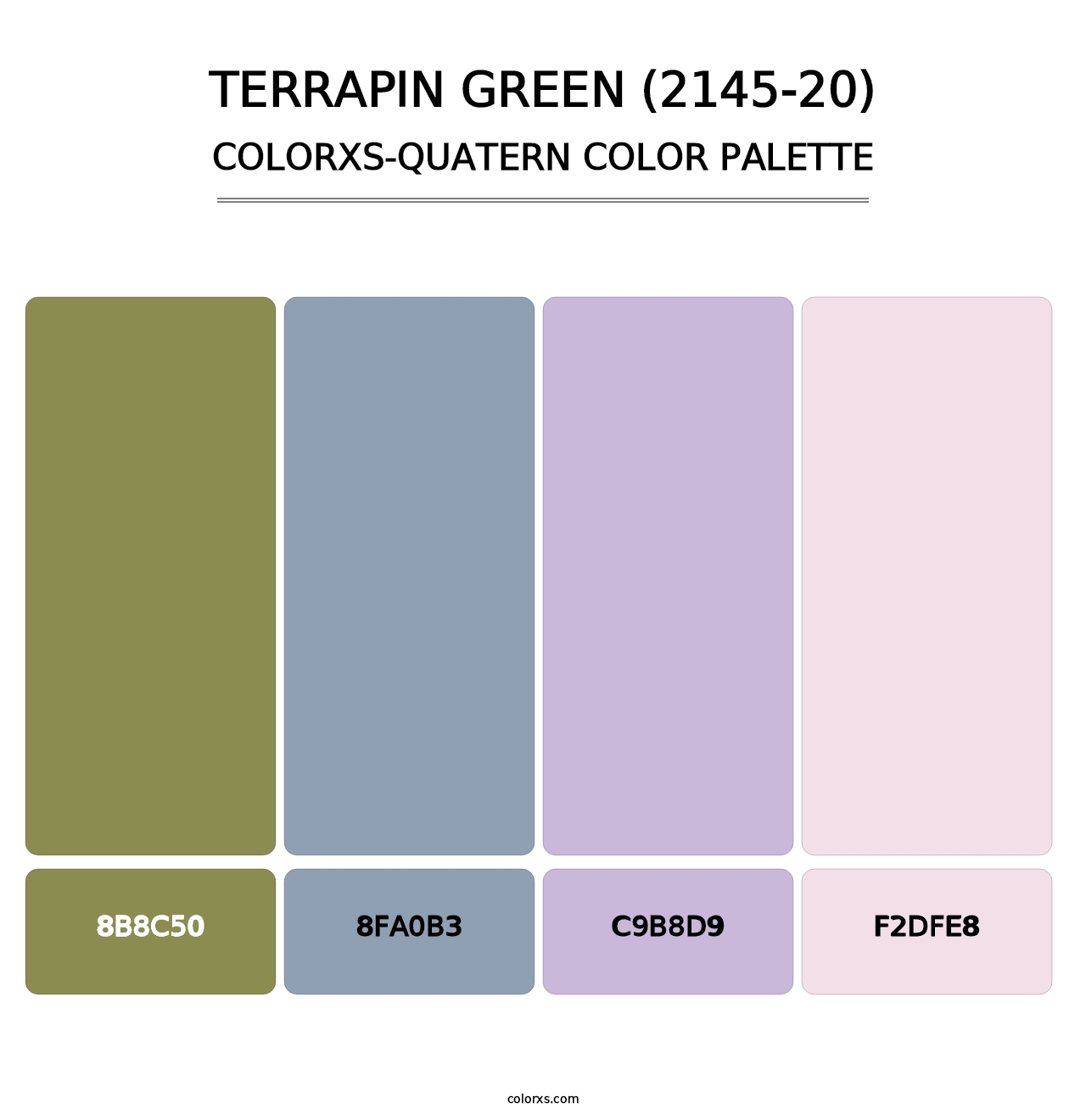 Terrapin Green (2145-20) - Colorxs Quatern Palette