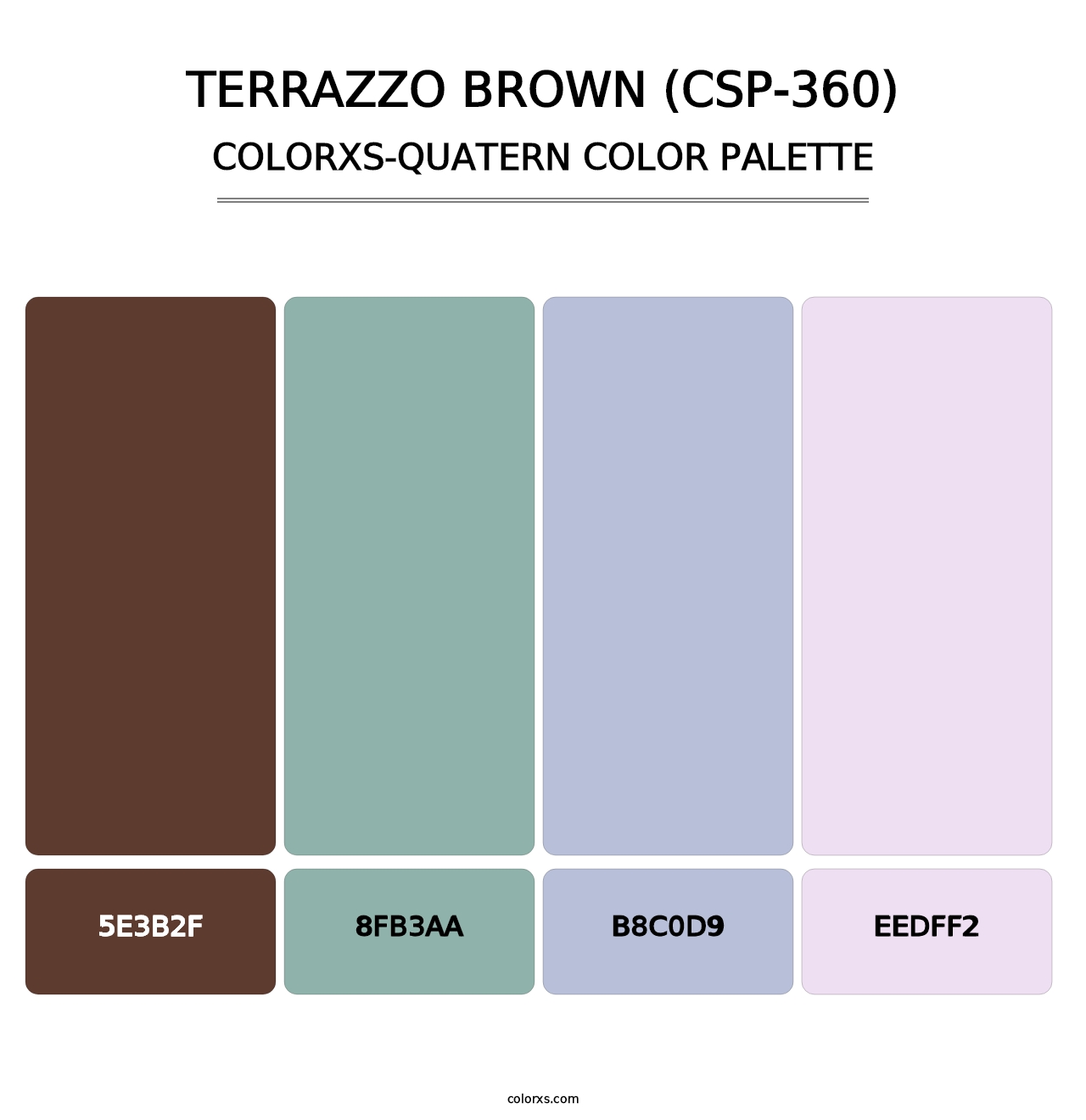 Terrazzo Brown (CSP-360) - Colorxs Quatern Palette