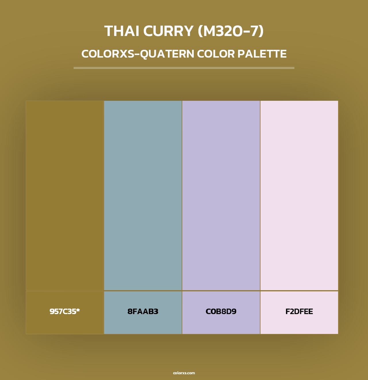 Thai Curry (M320-7) - Colorxs Quad Palette