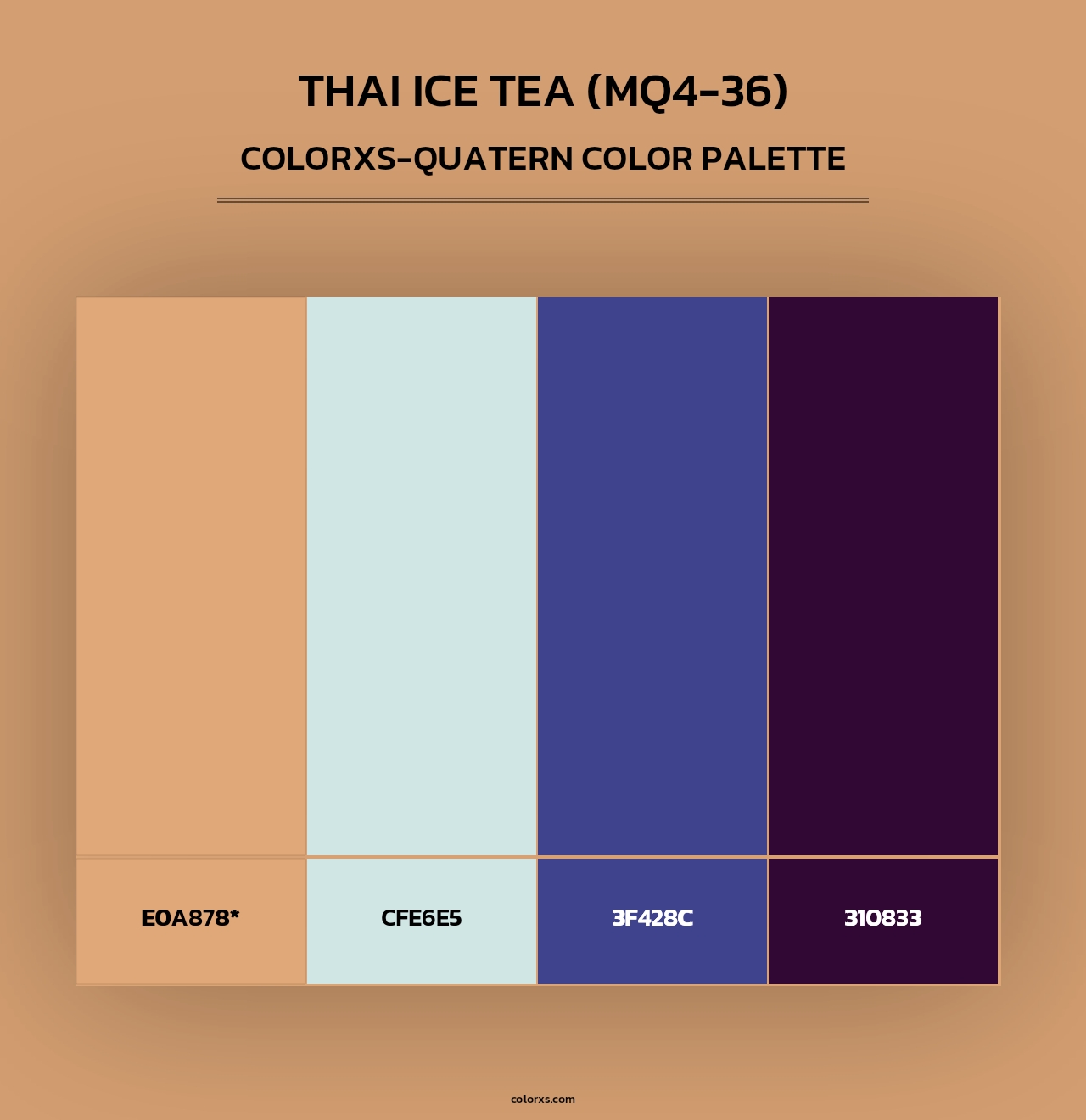 Thai Ice Tea (MQ4-36) - Colorxs Quad Palette