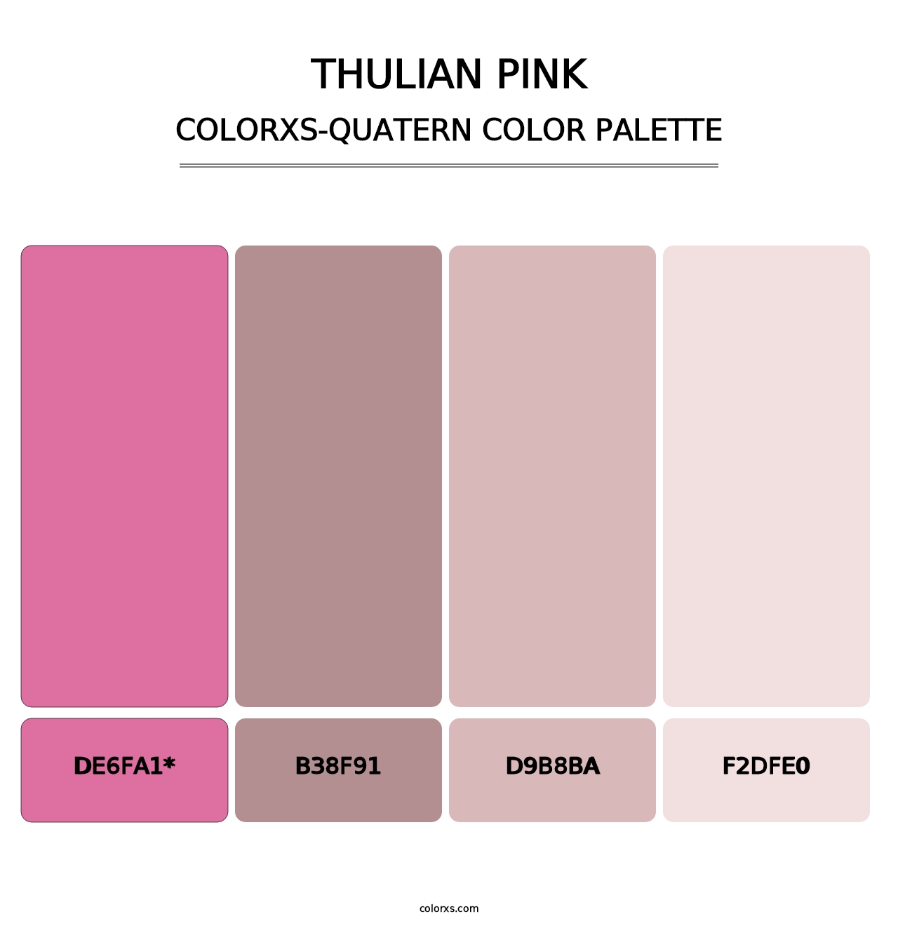 Thulian Pink - Colorxs Quatern Palette