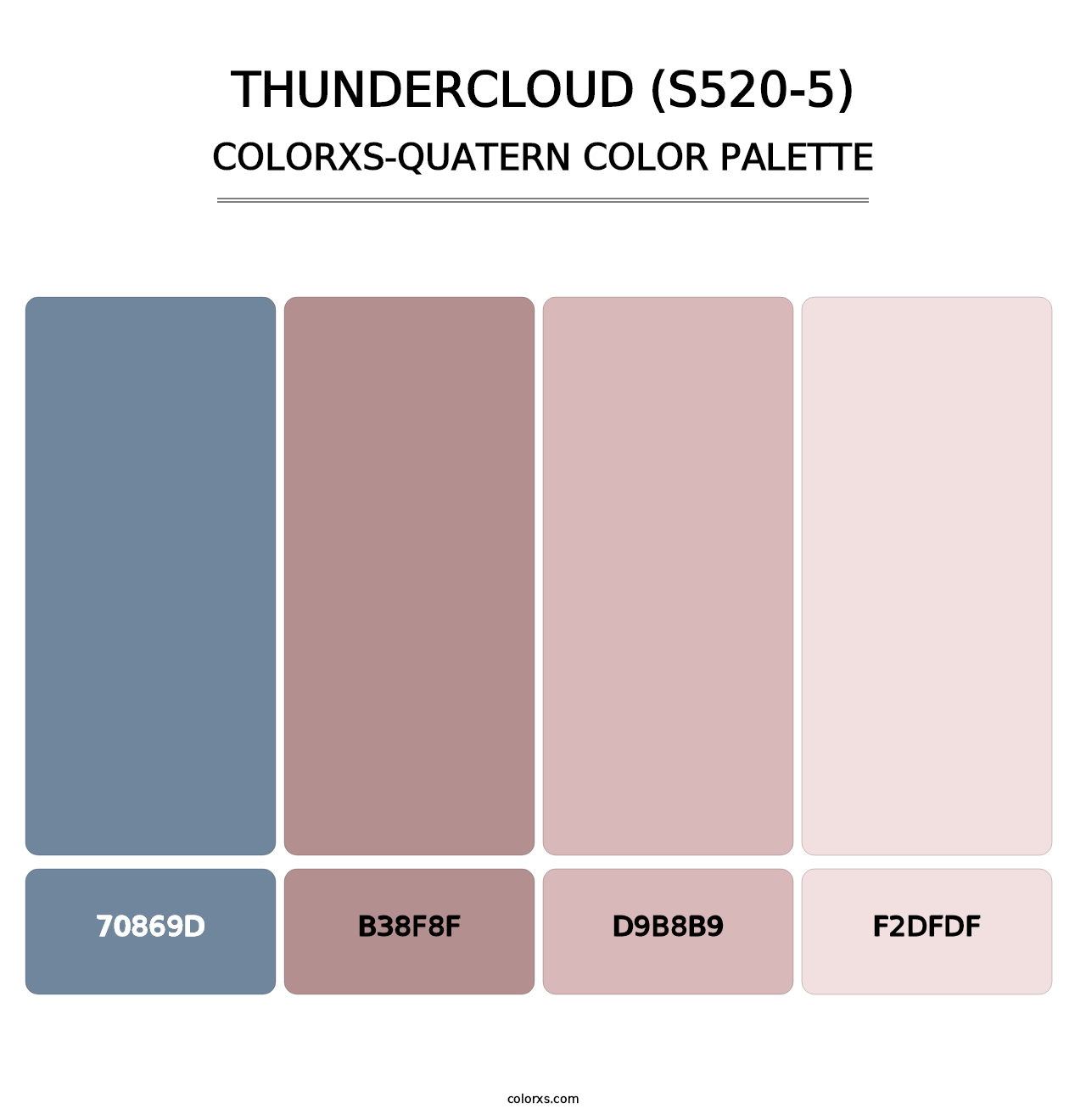 Thundercloud (S520-5) - Colorxs Quatern Palette