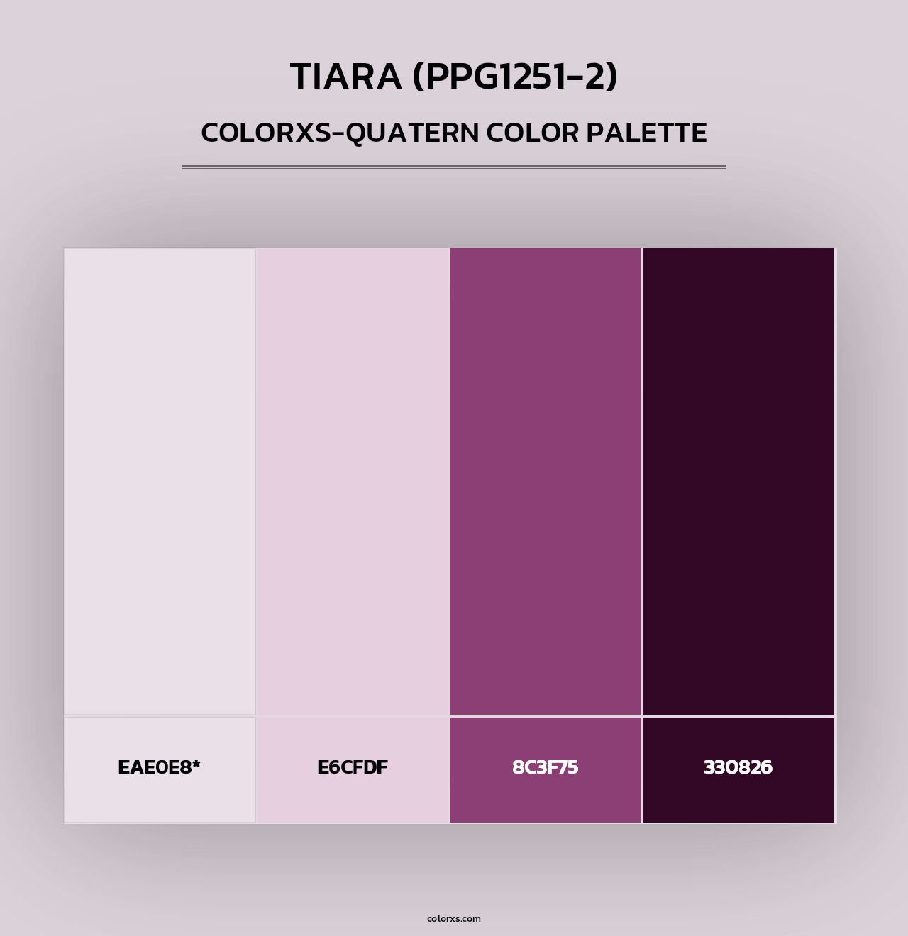 Tiara (PPG1251-2) - Colorxs Quad Palette