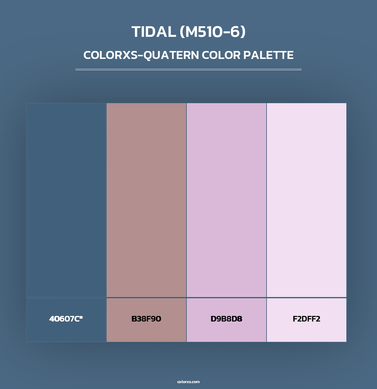Tidal (M510-6) - Colorxs Quad Palette