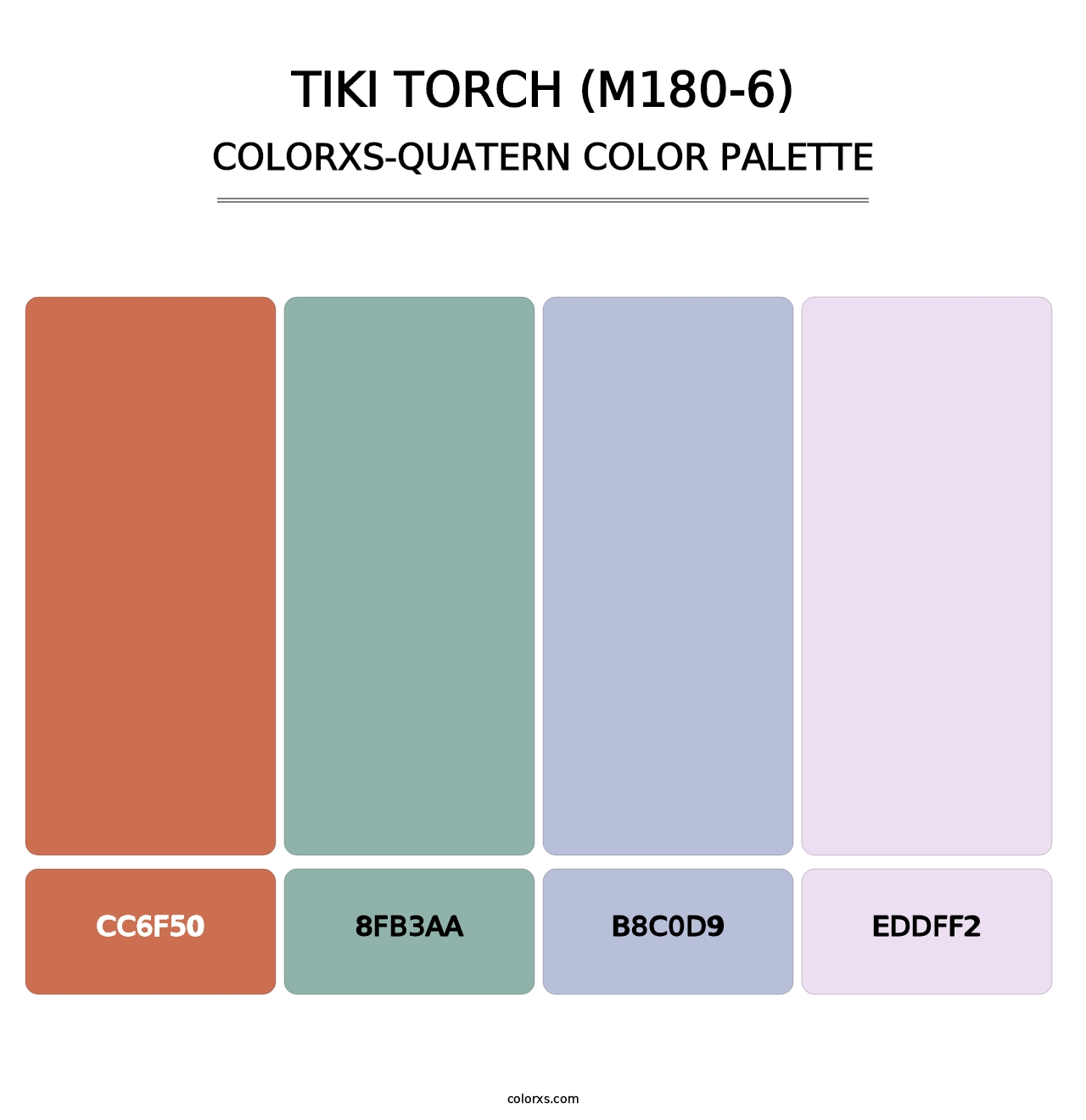 Tiki Torch (M180-6) - Colorxs Quatern Palette