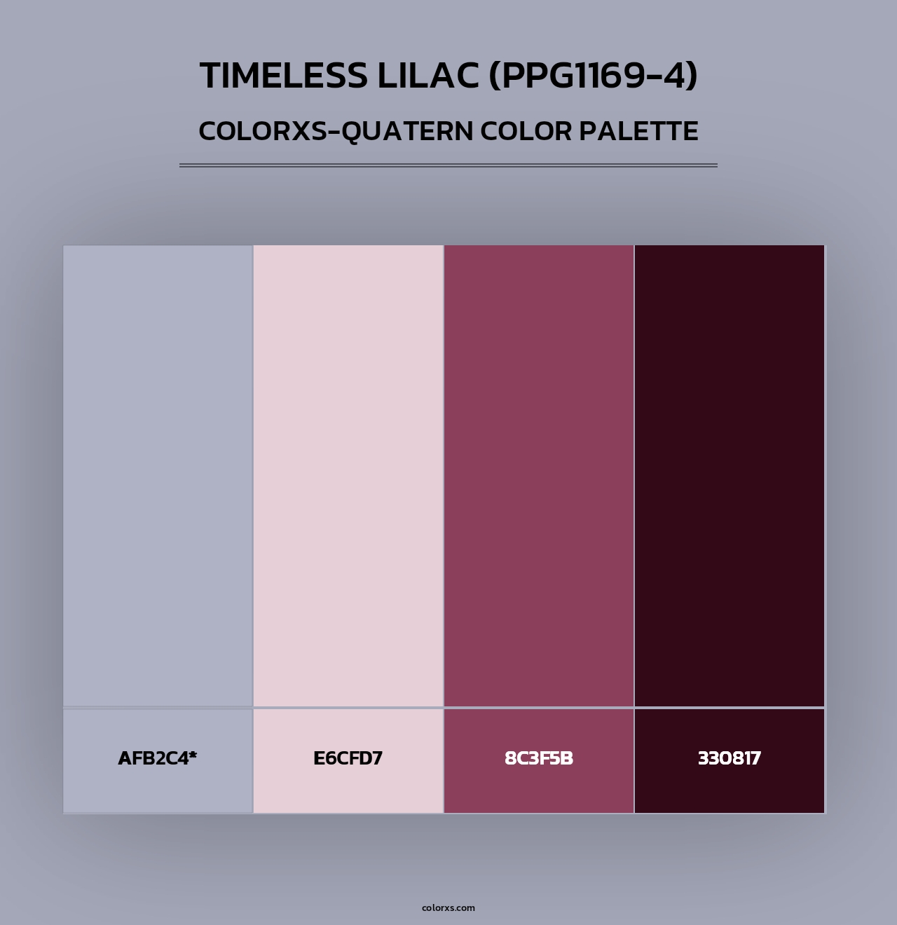 Timeless Lilac (PPG1169-4) - Colorxs Quad Palette