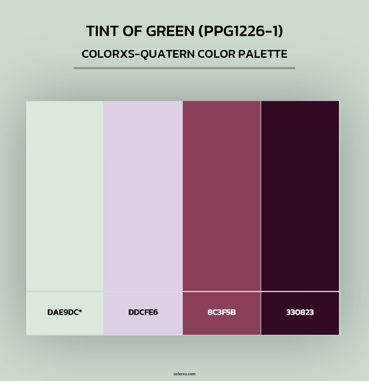 Tint Of Green (PPG1226-1) - Colorxs Quad Palette