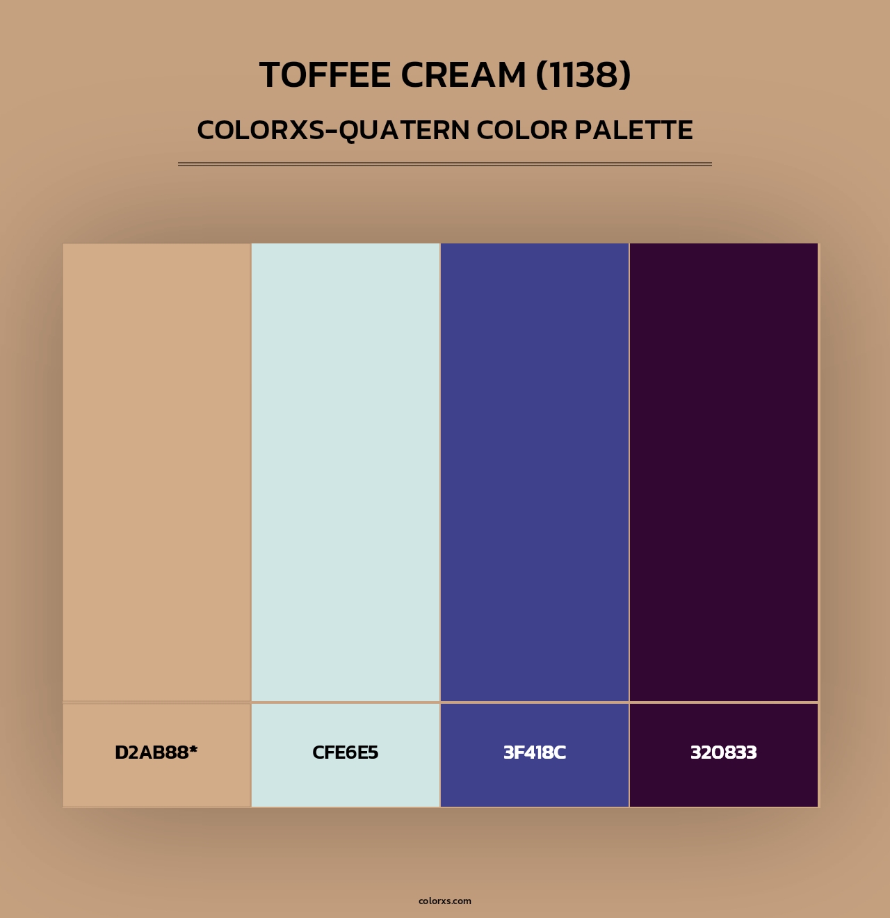 Toffee Cream (1138) - Colorxs Quad Palette