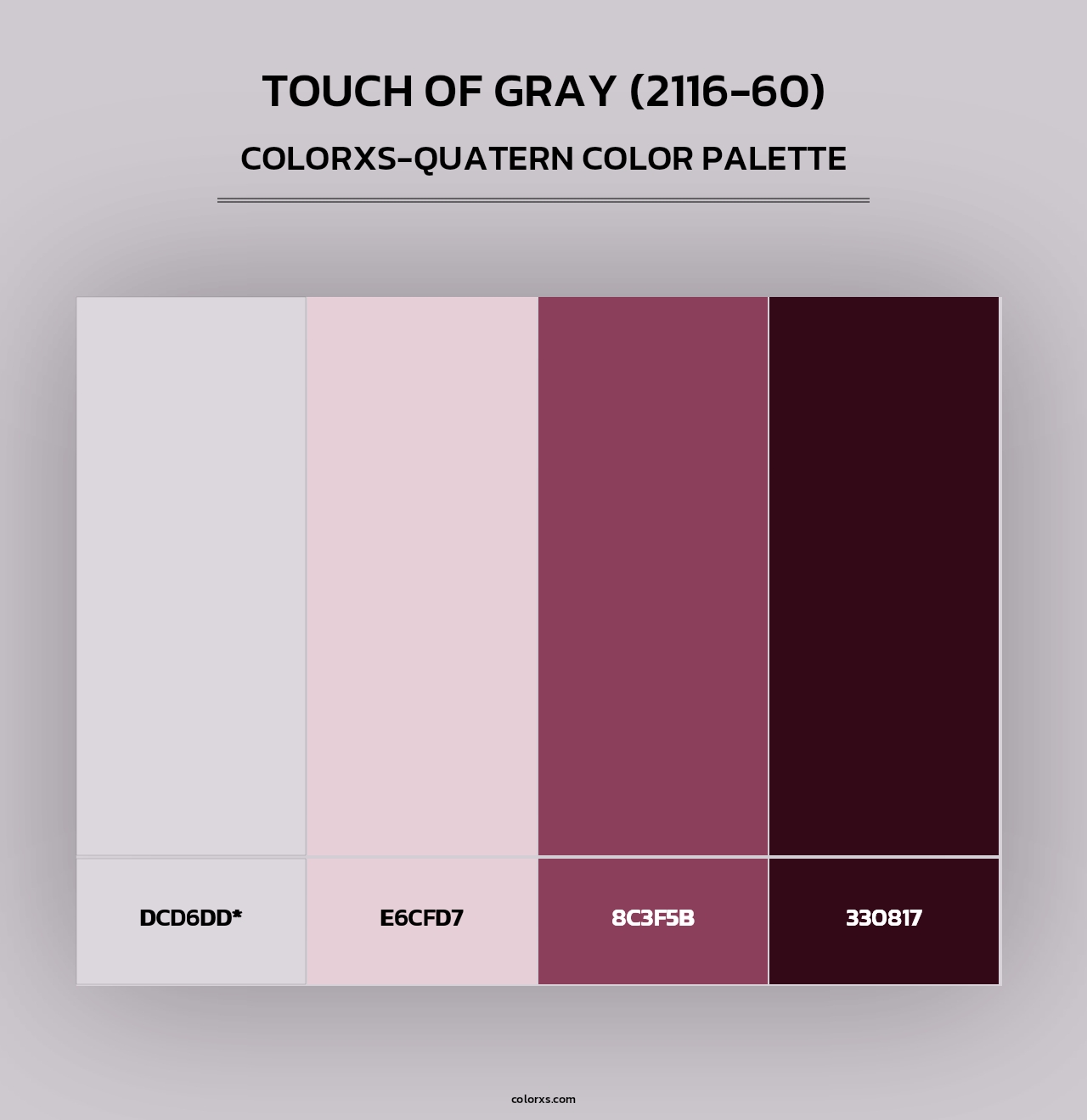 Touch of Gray (2116-60) - Colorxs Quad Palette