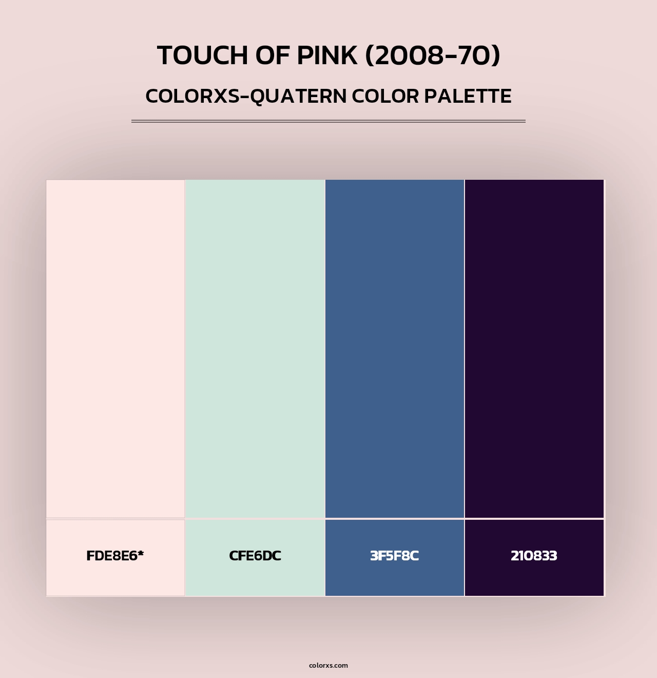 Touch of Pink (2008-70) - Colorxs Quad Palette