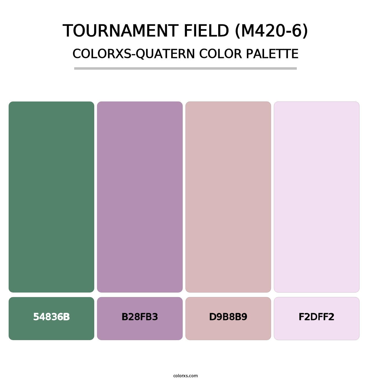 Tournament Field (M420-6) - Colorxs Quatern Palette