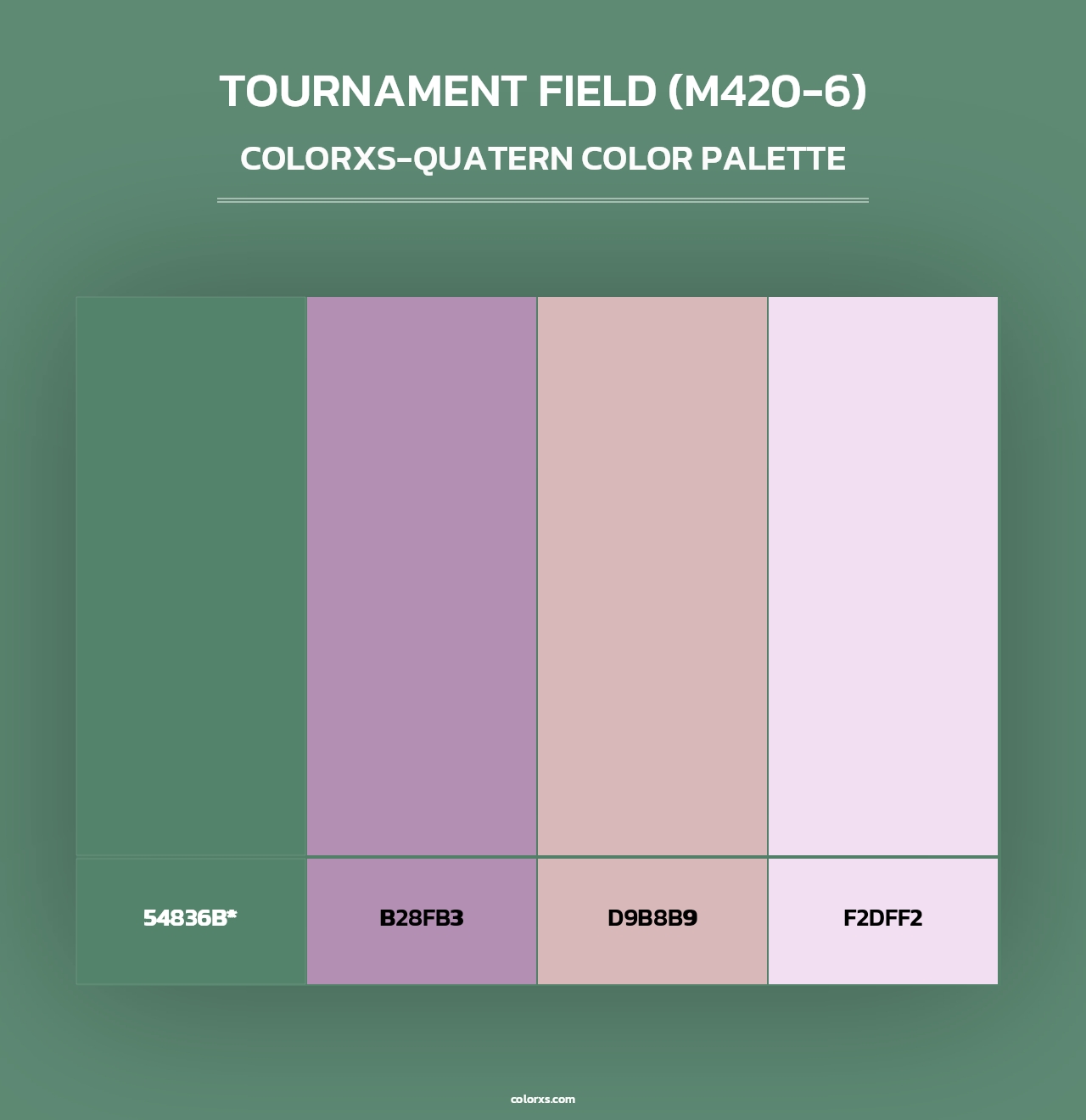 Tournament Field (M420-6) - Colorxs Quad Palette