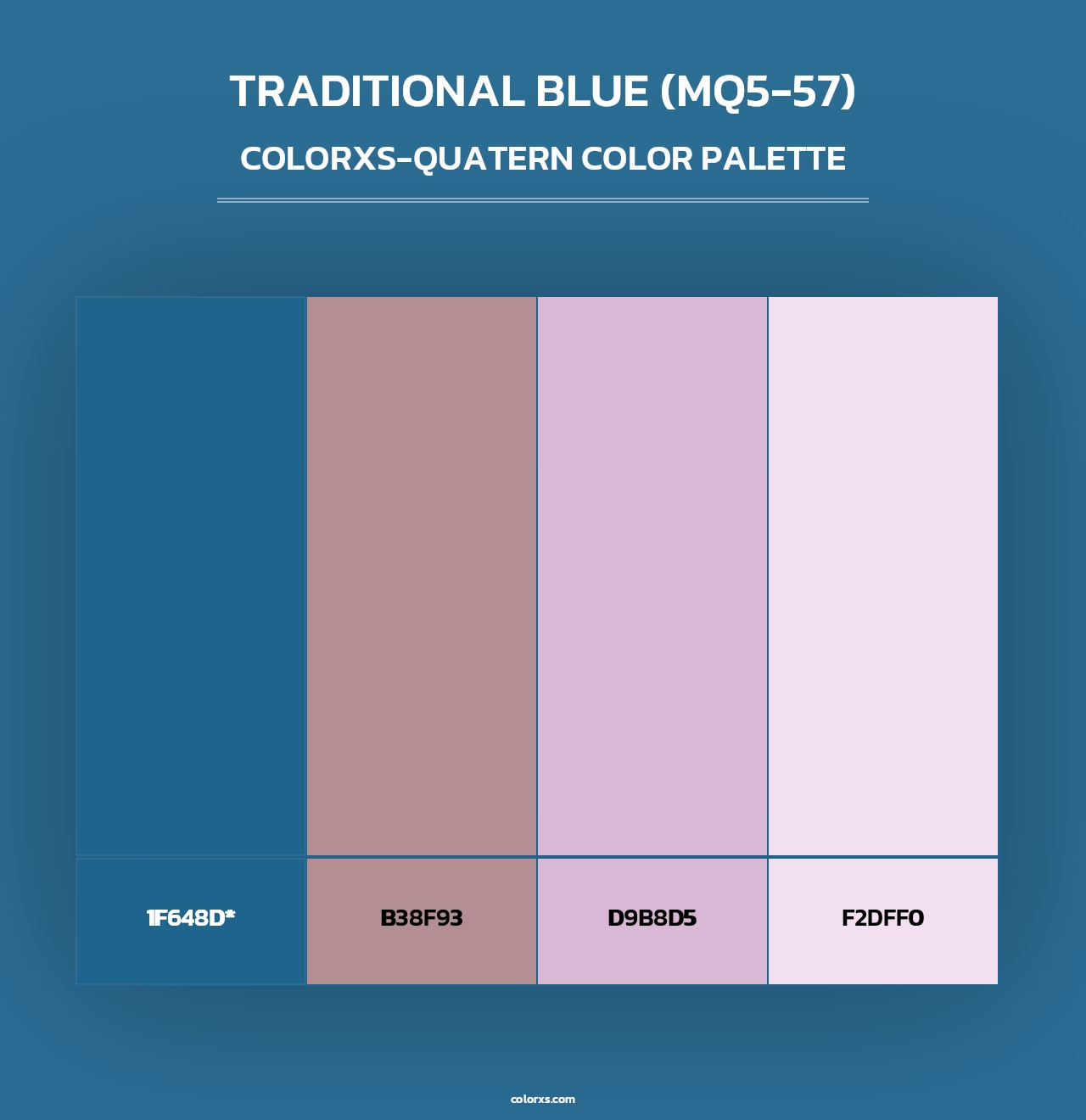 Traditional Blue (MQ5-57) - Colorxs Quad Palette