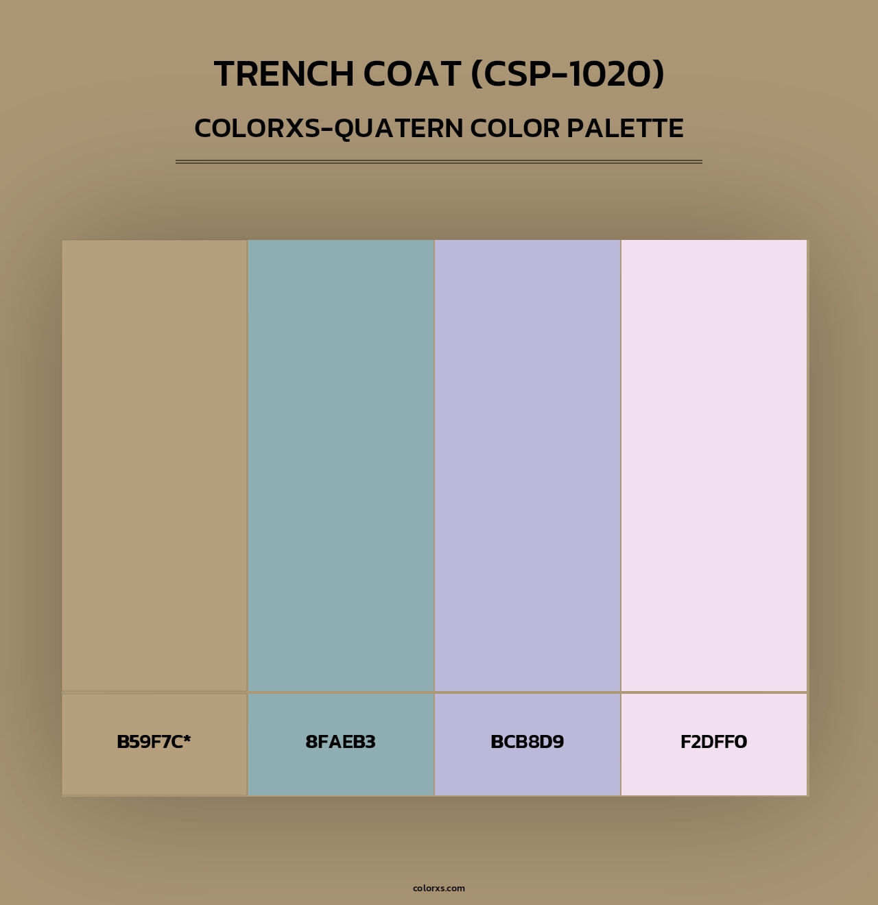 Trench Coat (CSP-1020) - Colorxs Quad Palette