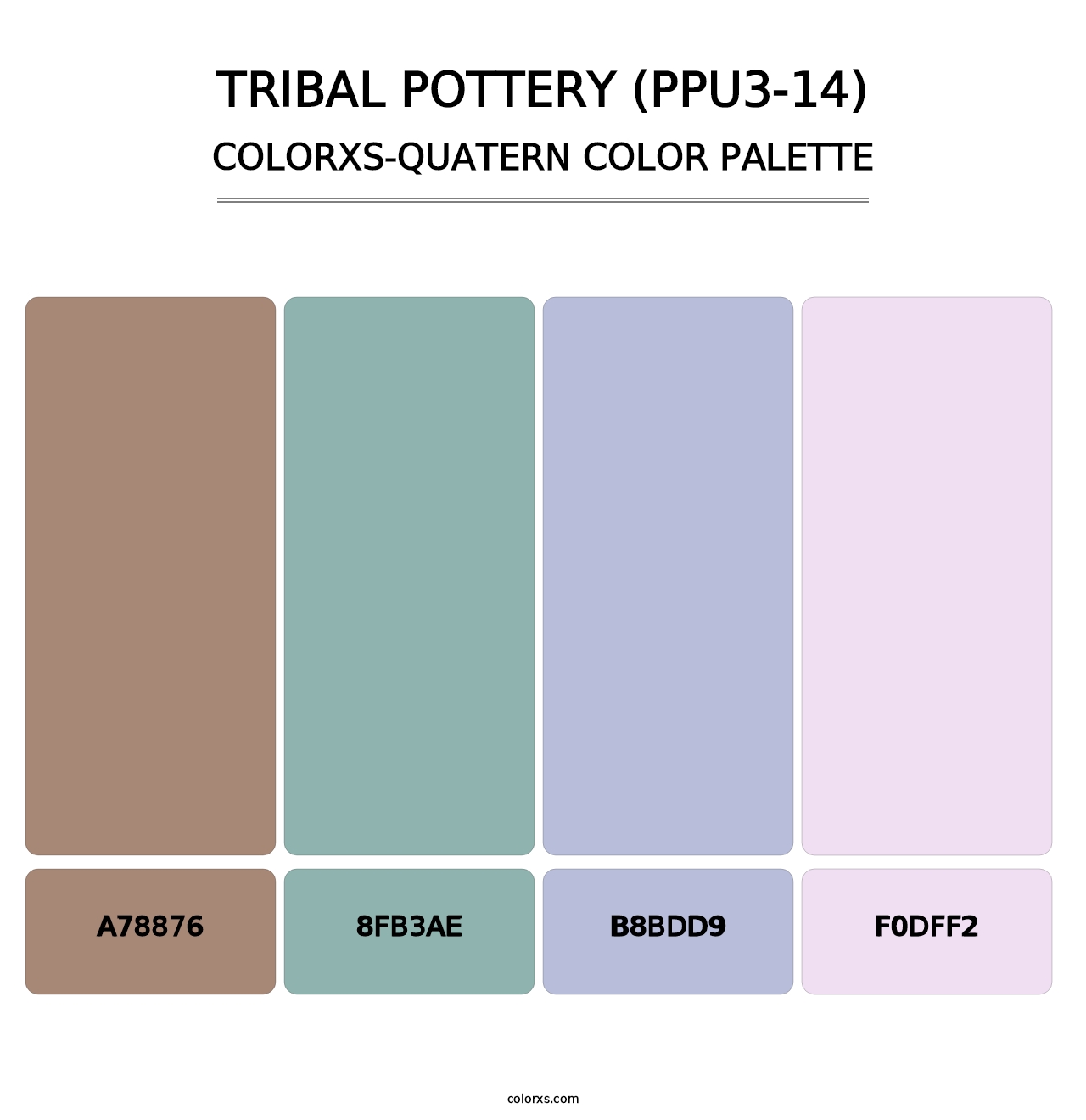 Tribal Pottery (PPU3-14) - Colorxs Quatern Palette